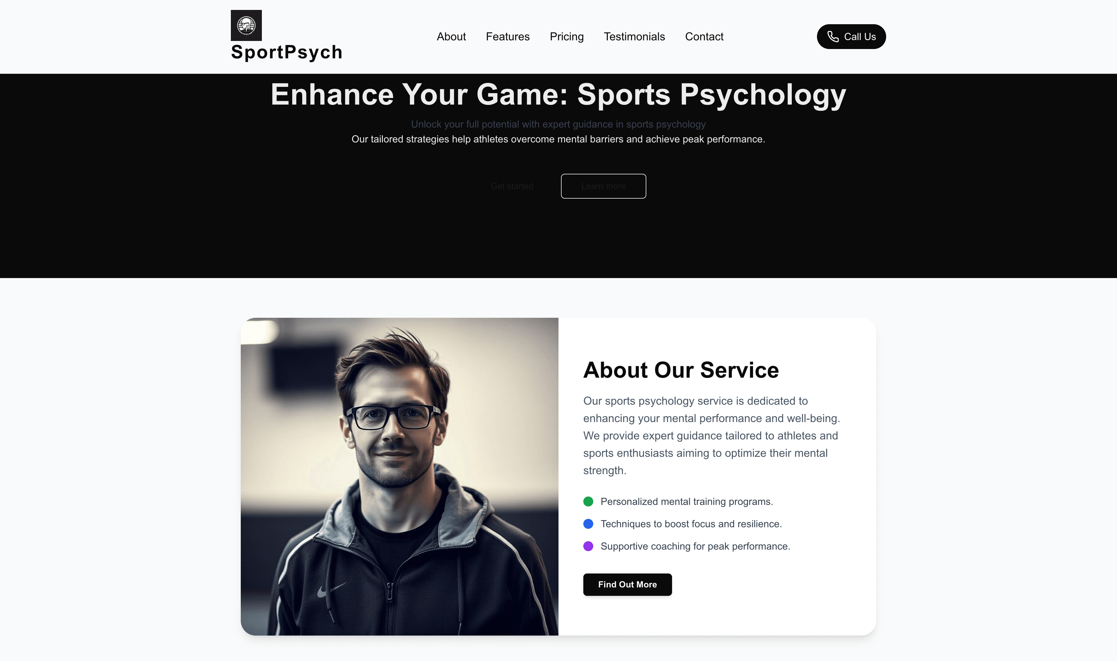 Transform a Sports Psychologist Website Template into Website in Minutes