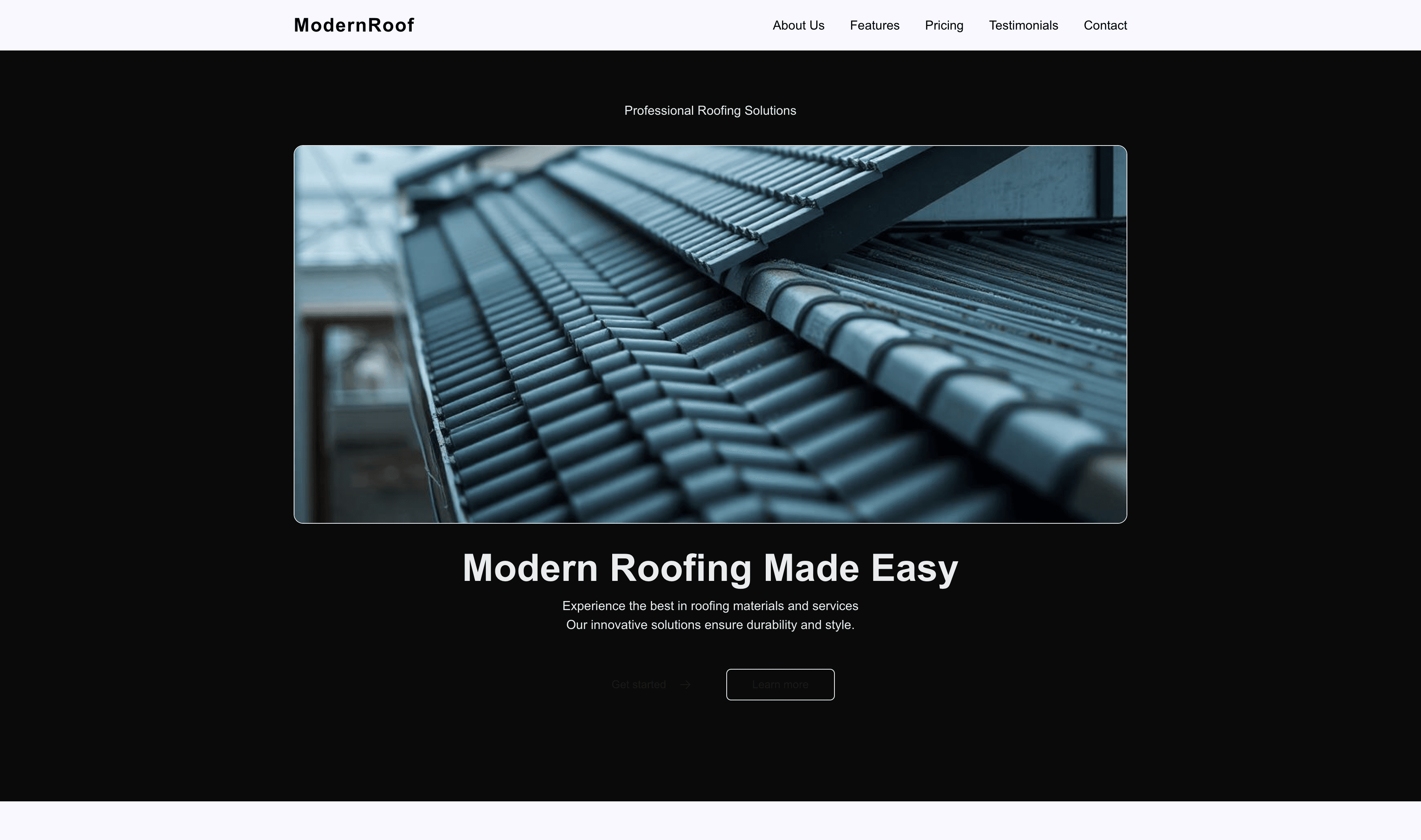 Transform a Roofing (Modern) Website Template into Website in Minutes