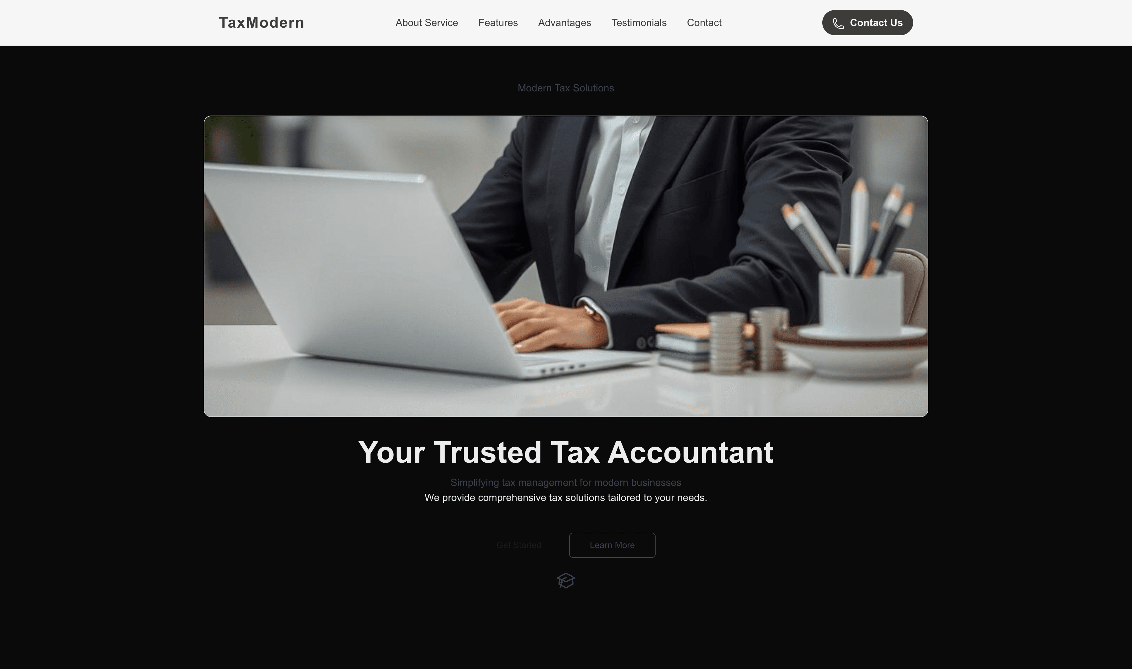 Transform a Tax Accountant (Modern) Website Template into Website in Minutes