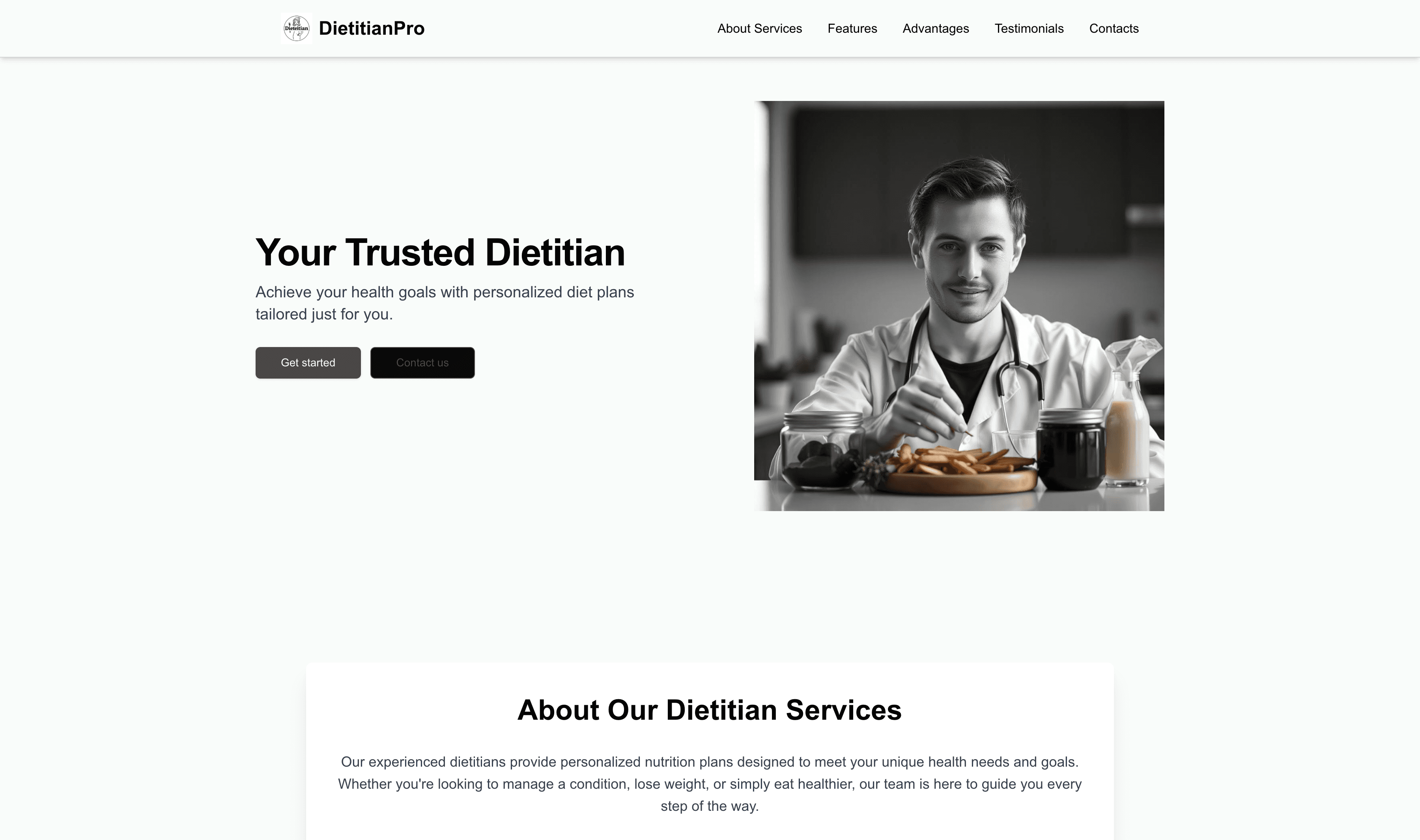 Transform a Dietitian Website Template into Website in Minutes