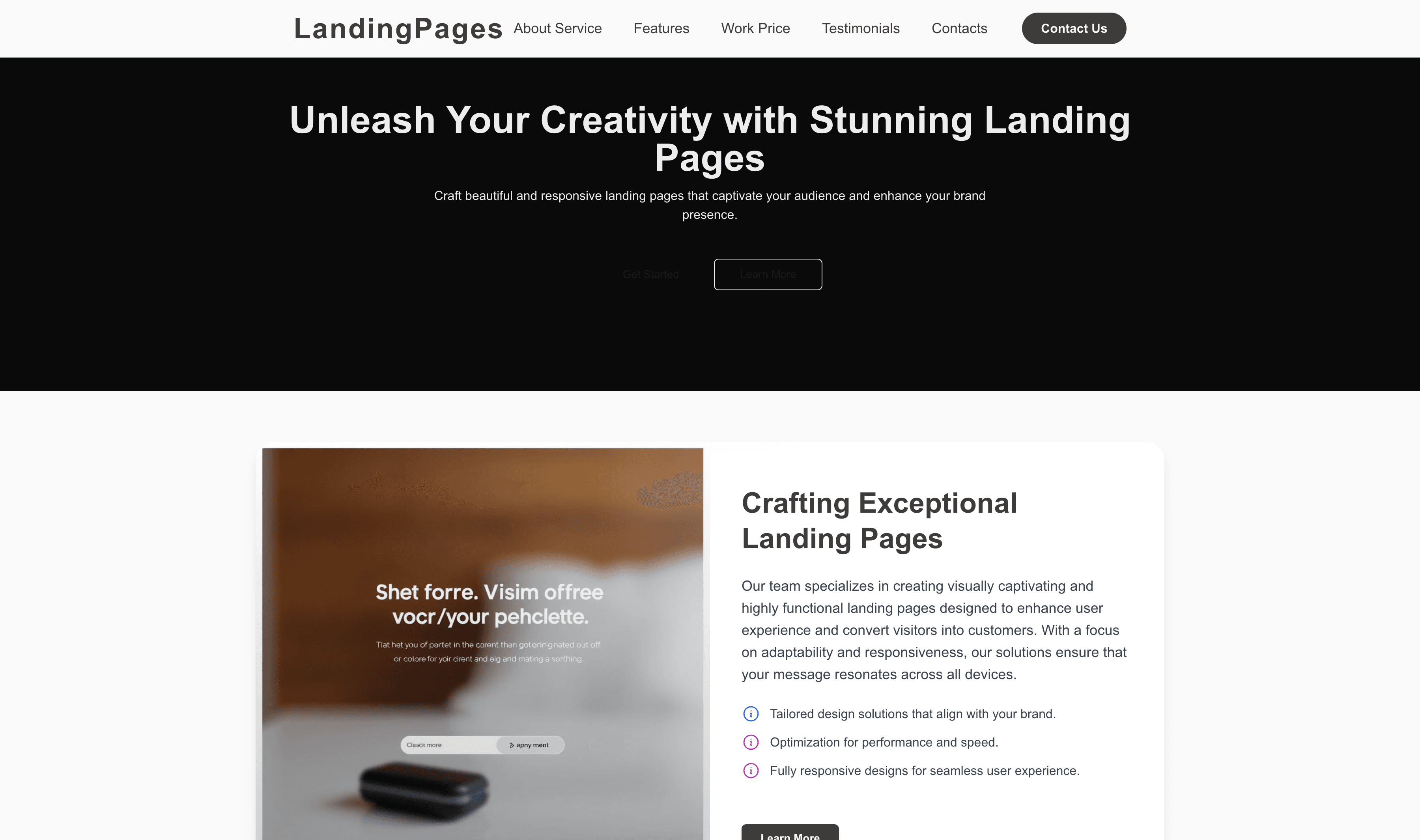 Transform a Landing Pages Website Template into Website in Minutes