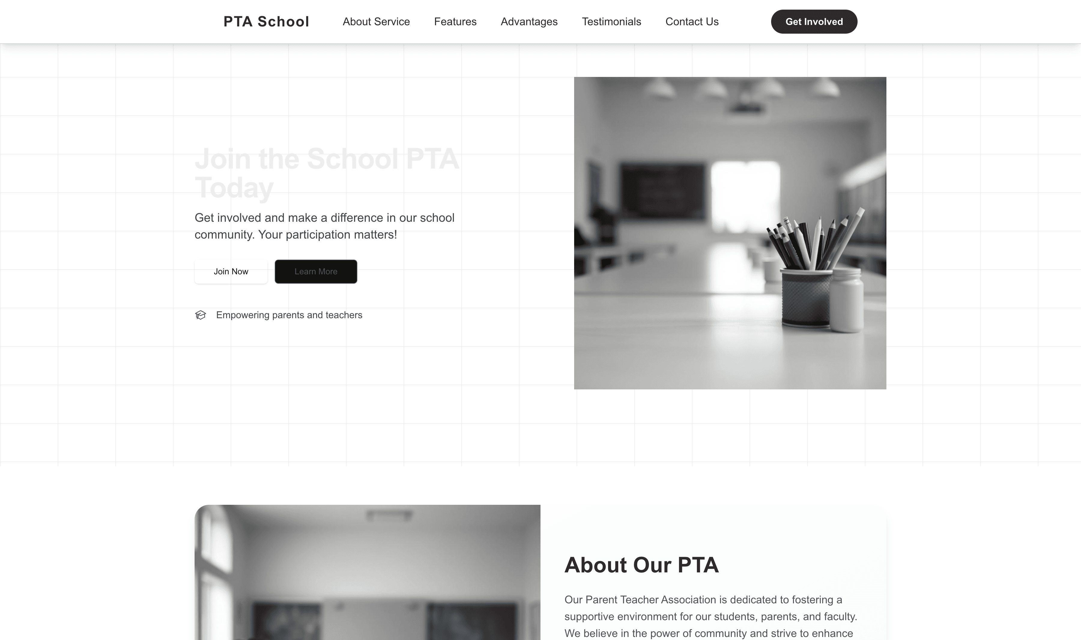 Transform a School PTA Website Template into Website in Minutes
