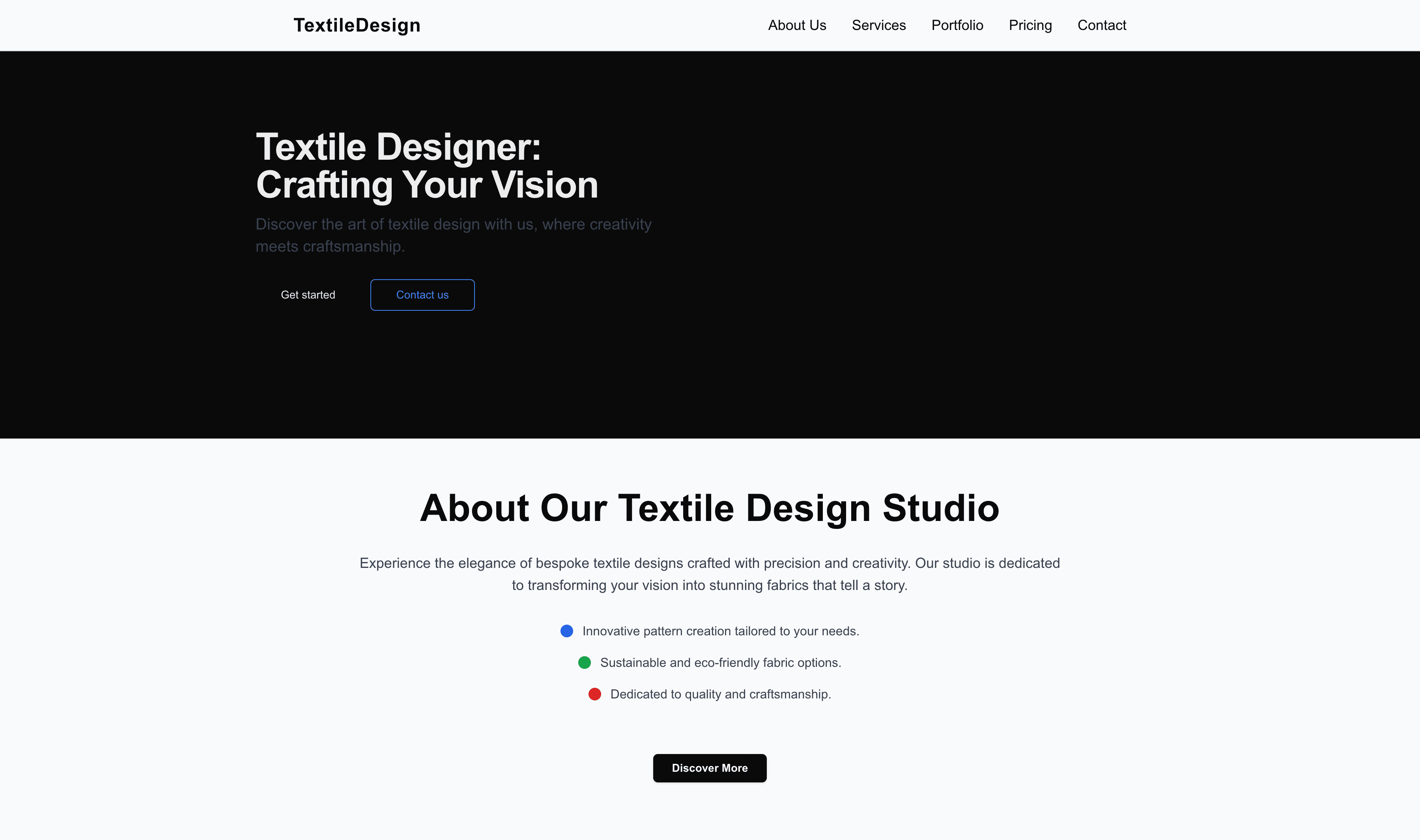 Transform a Textile Designer Website Template into Website in Minutes