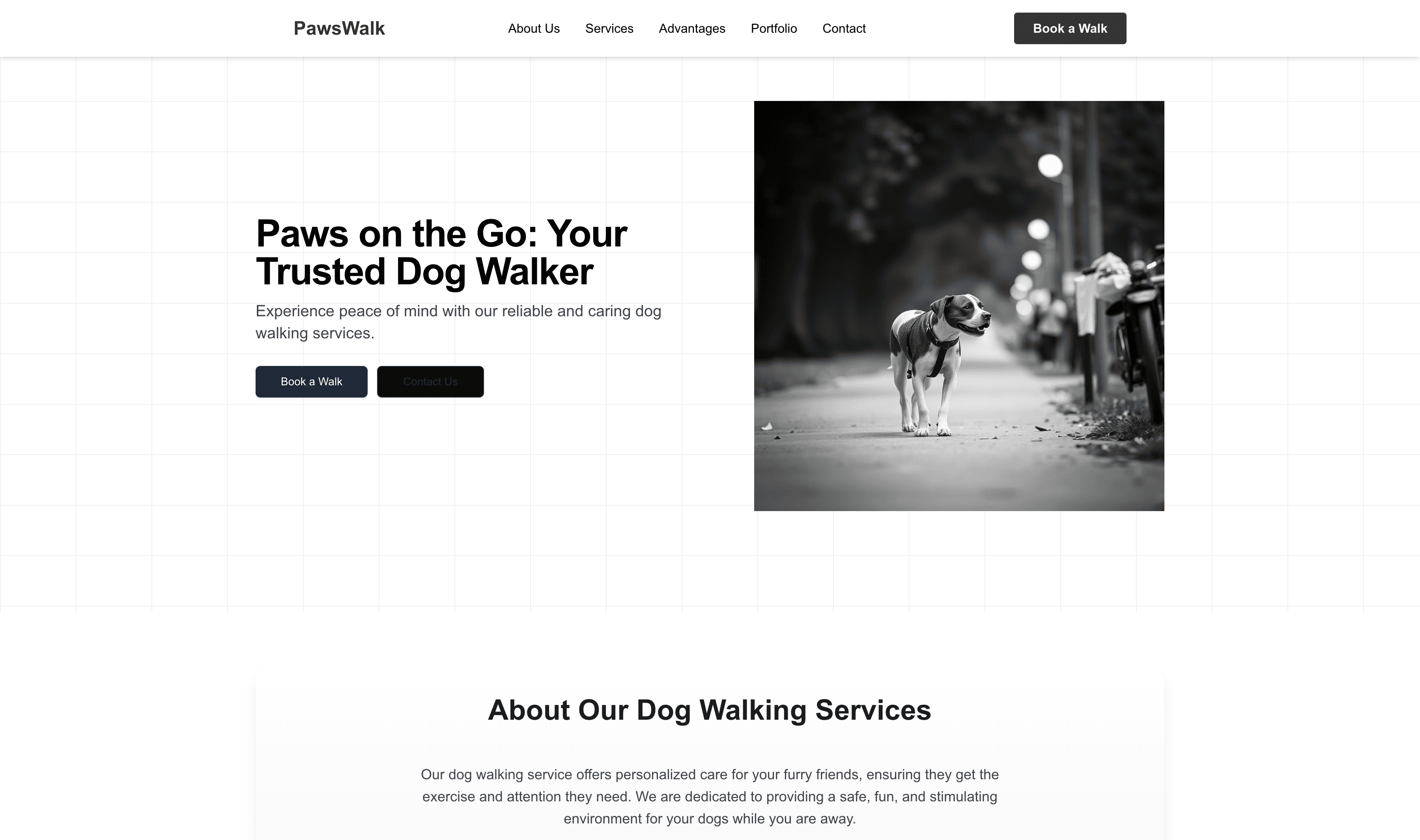 Transform a Dog Walker Website Template into Website in Minutes