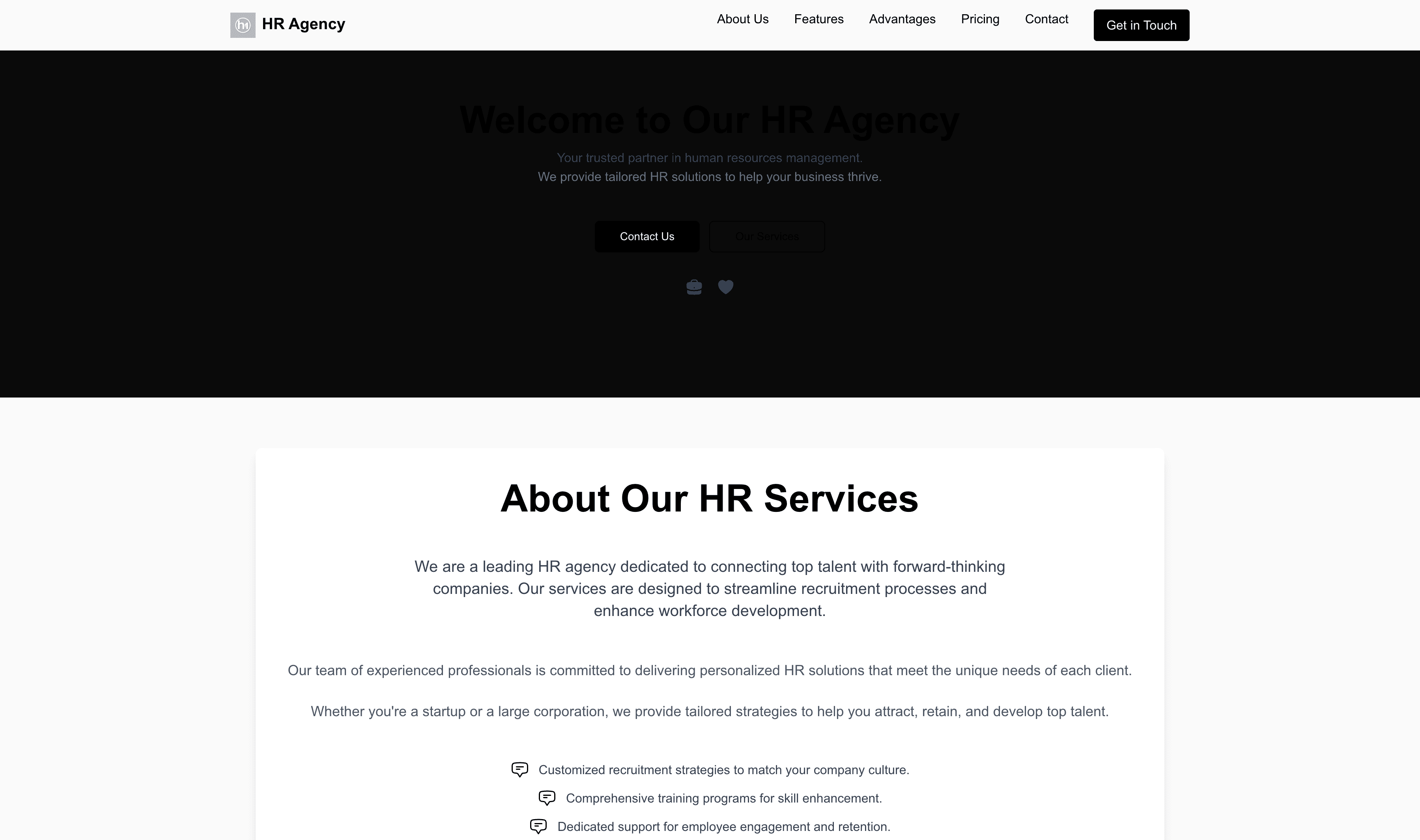 Transform a HR Agency Website Template into Website in Minutes
