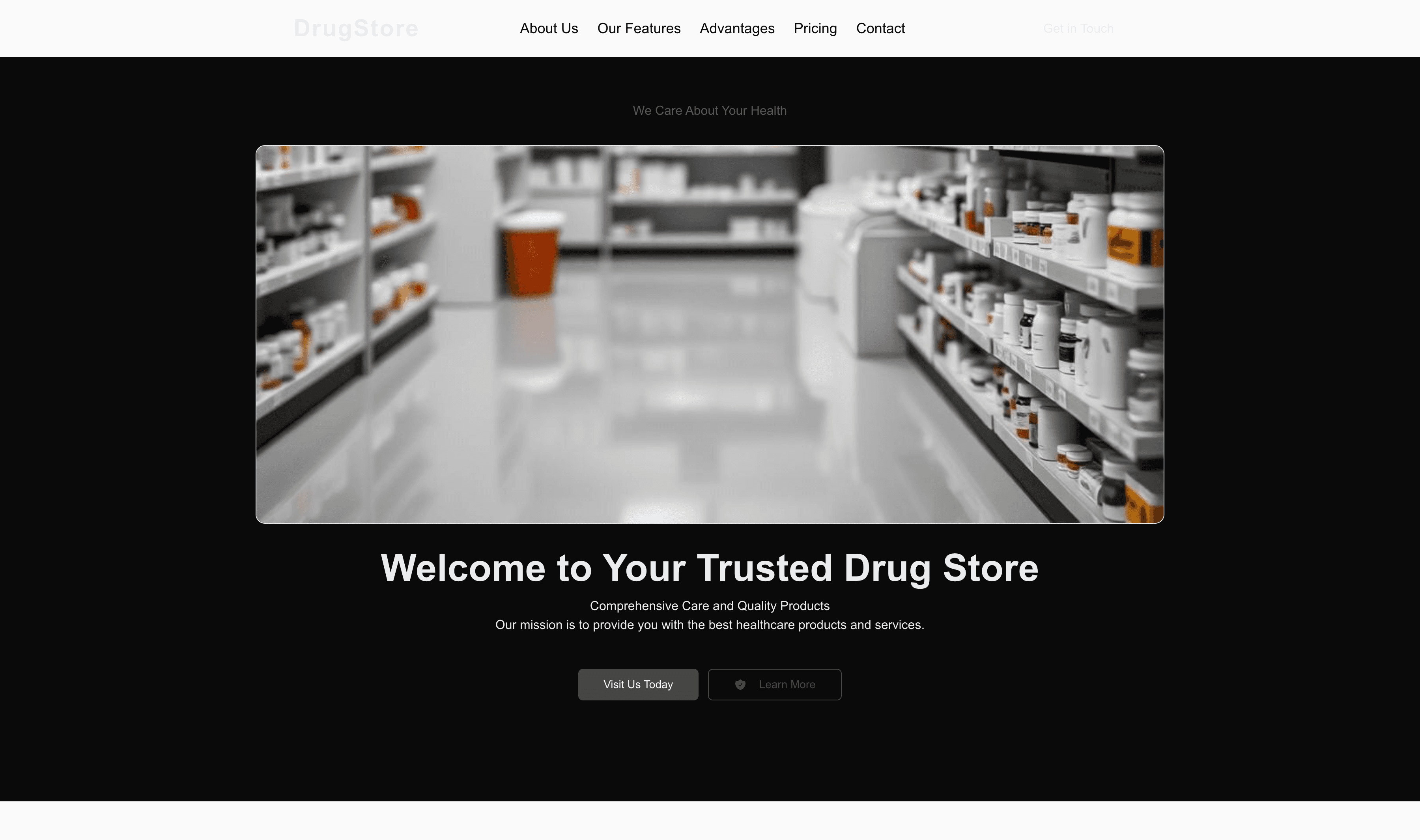 Transform a Drug Store Website Template into Website in Minutes