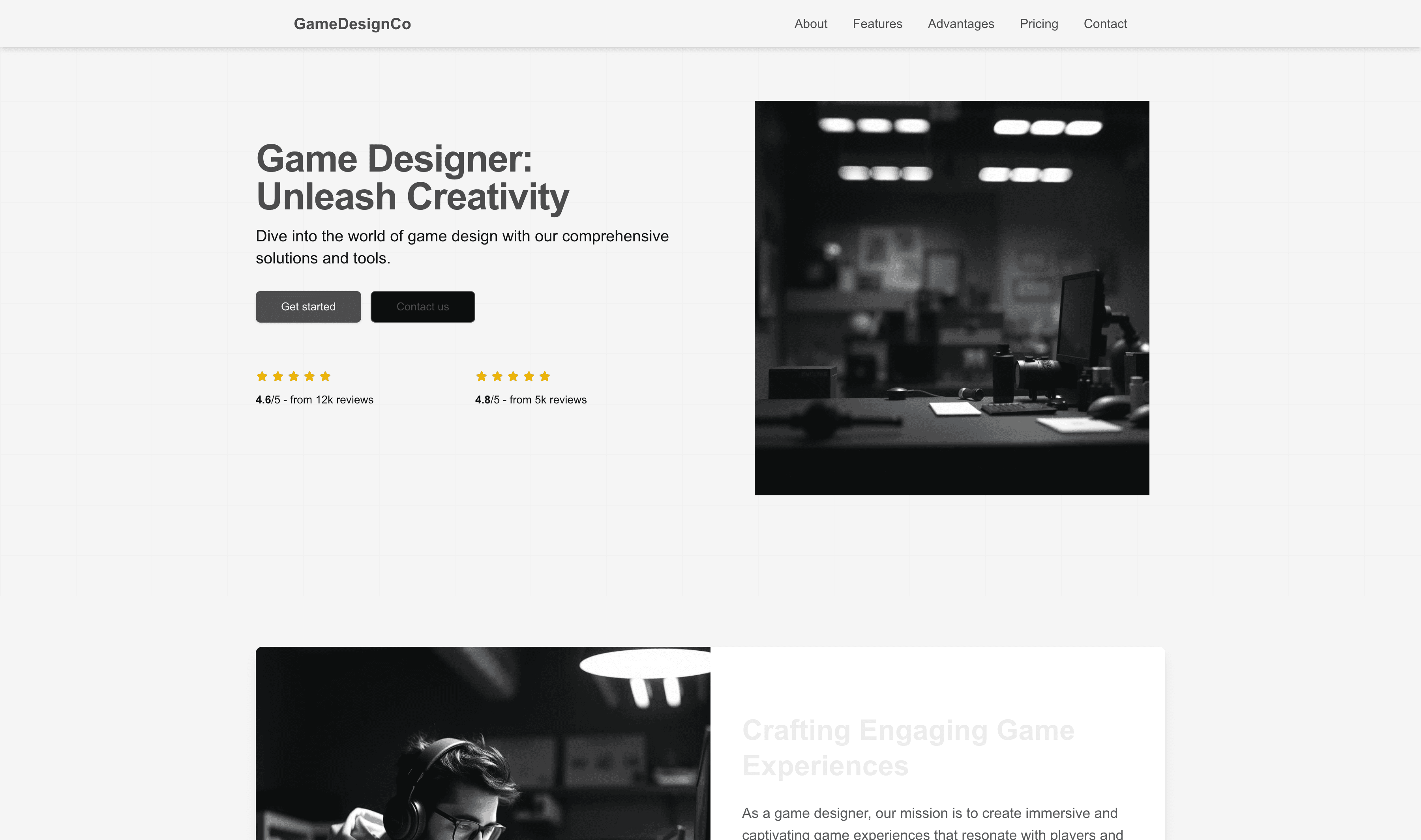 Transform a Game Designer Website Template into Website in Minutes
