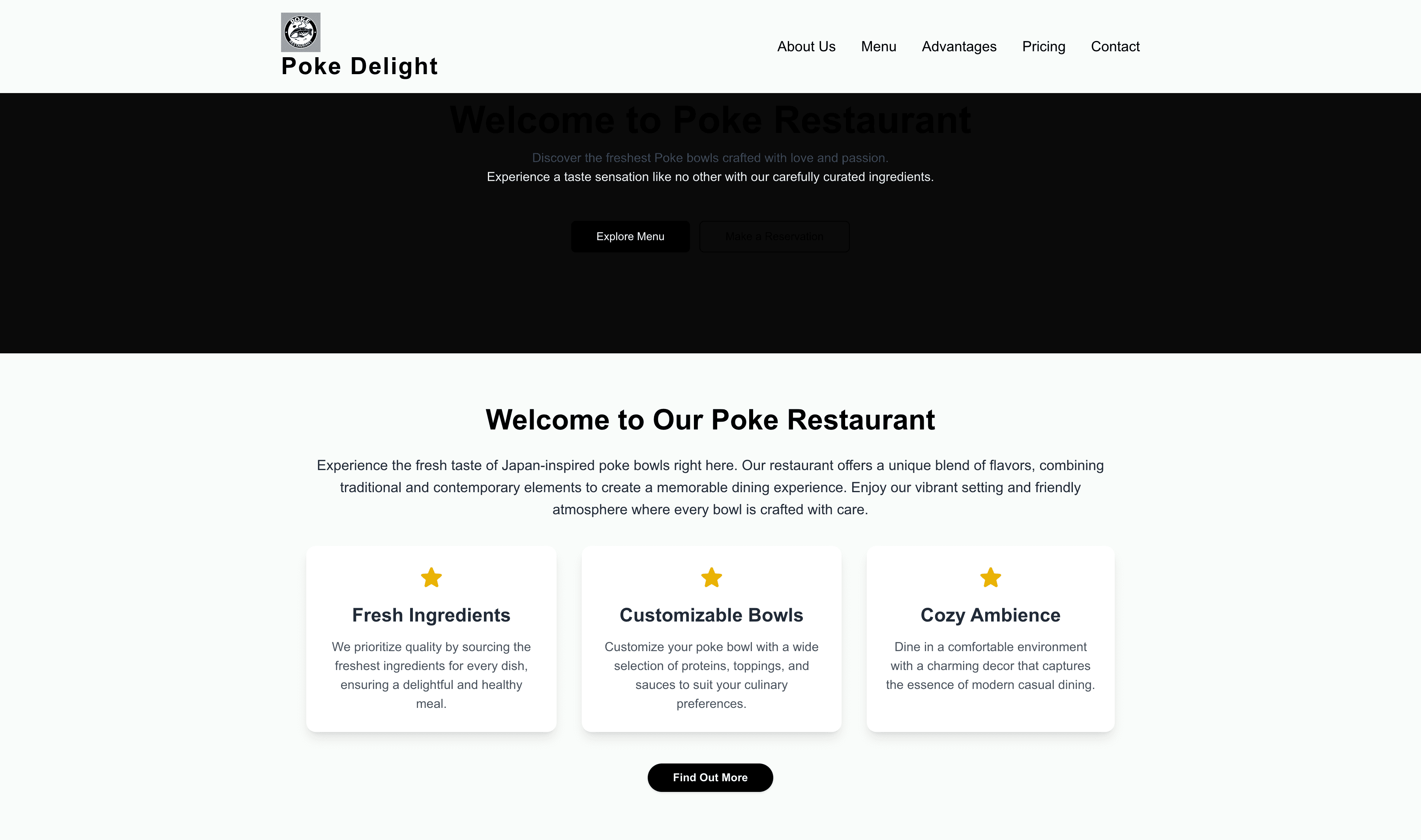 Transform a Poke Restaurant Website Template into Website in Minutes