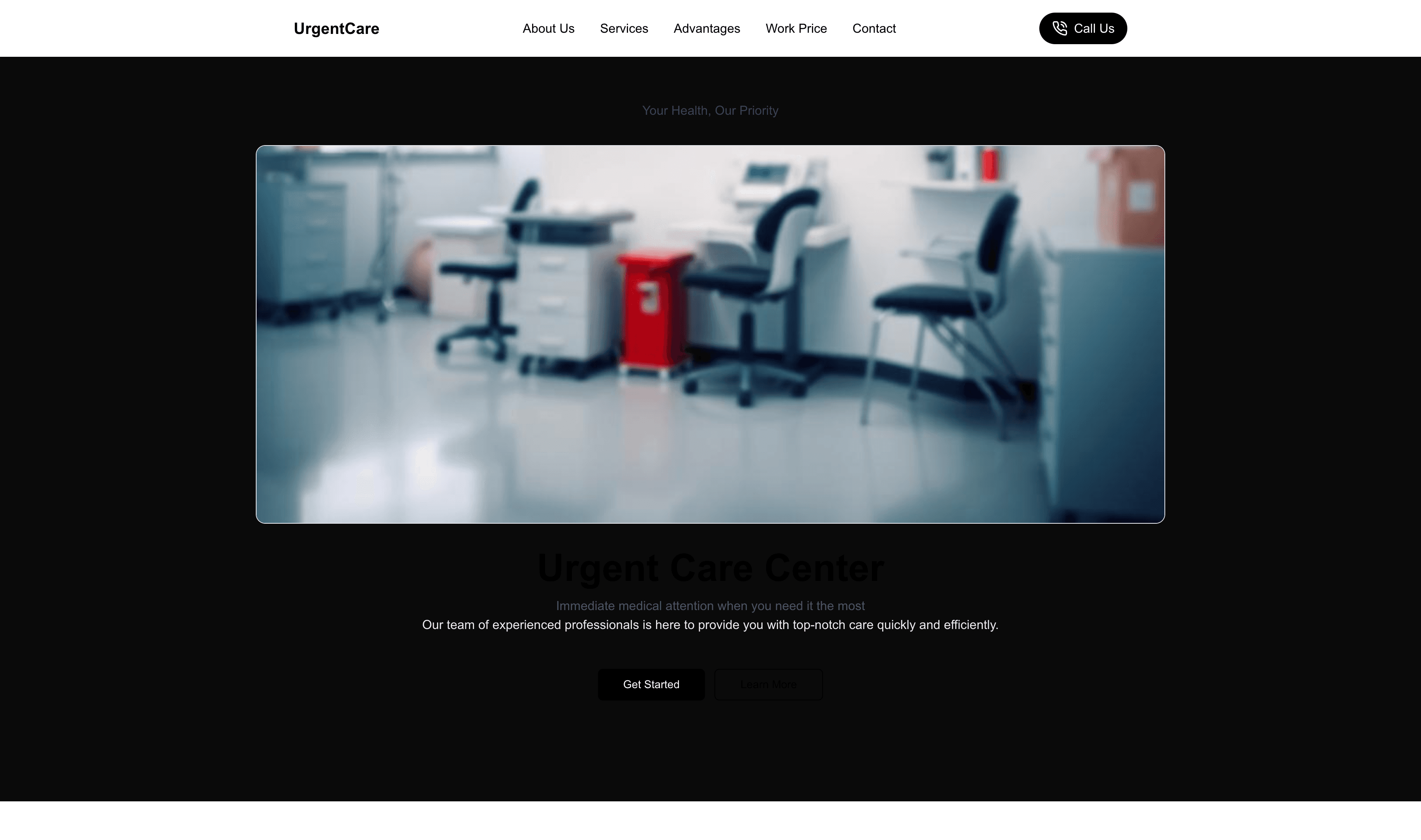 Transform a Urgent Care Center (Clean) Website Template into Website in Minutes