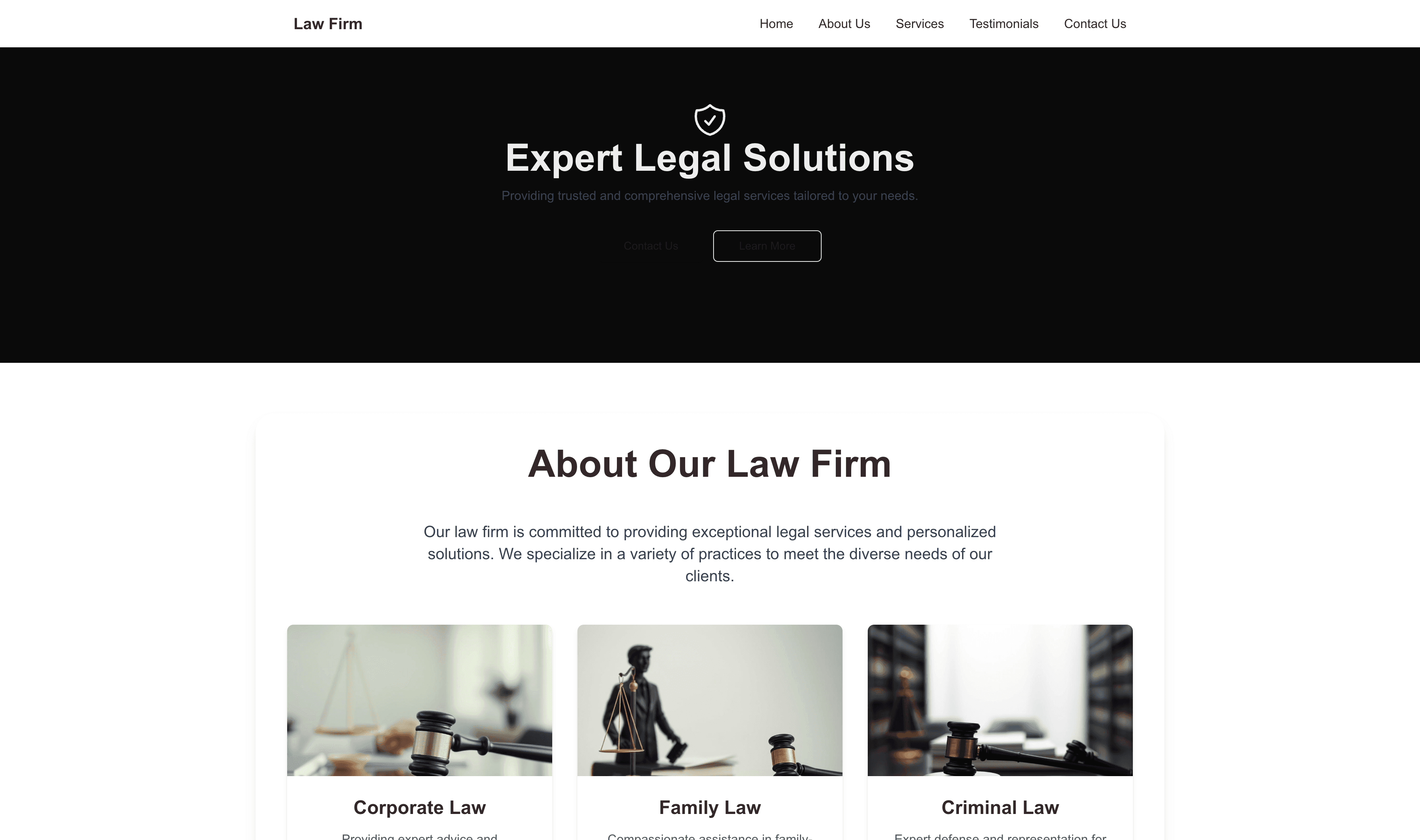 Transform a Law Firm (Clean) Website Template into Website in Minutes