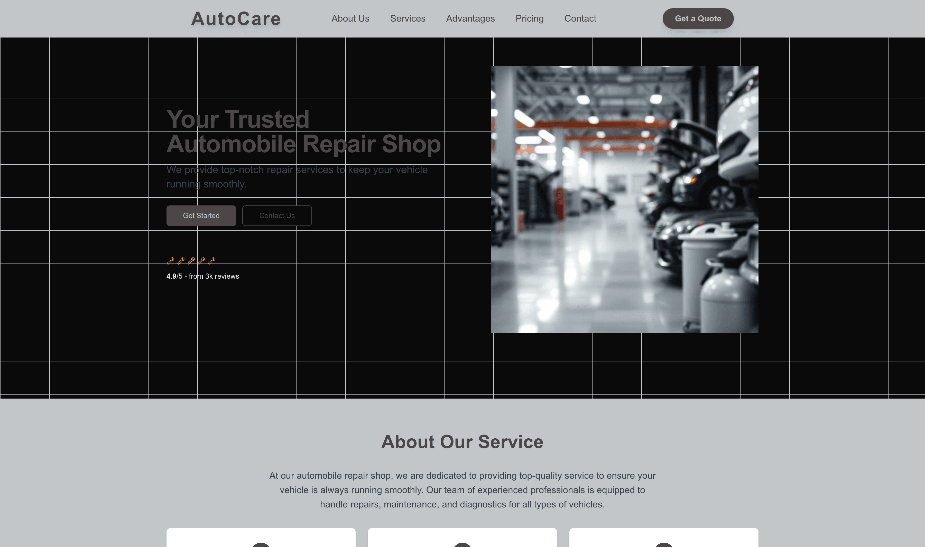 Transform a Automobile Repair Shop Website Template into Website in Minutes