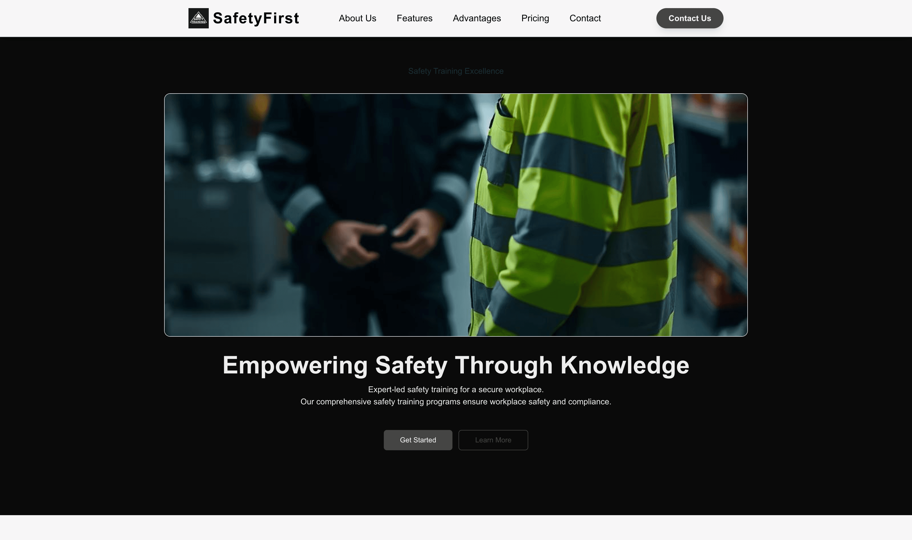 Transform a Safety Training Company Website Template into Website in Minutes