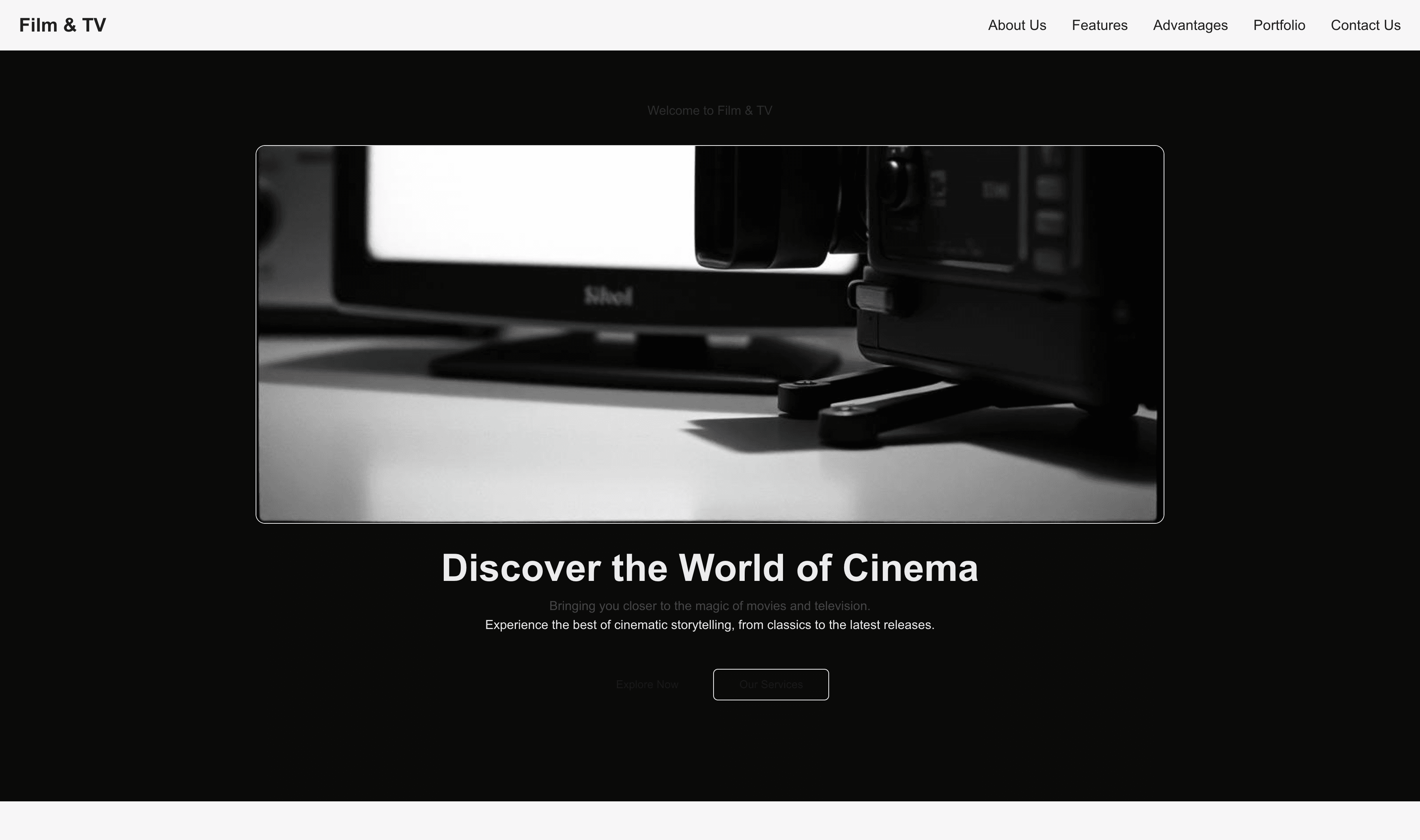 Transform a Film & TV Website Template into Website in Minutes