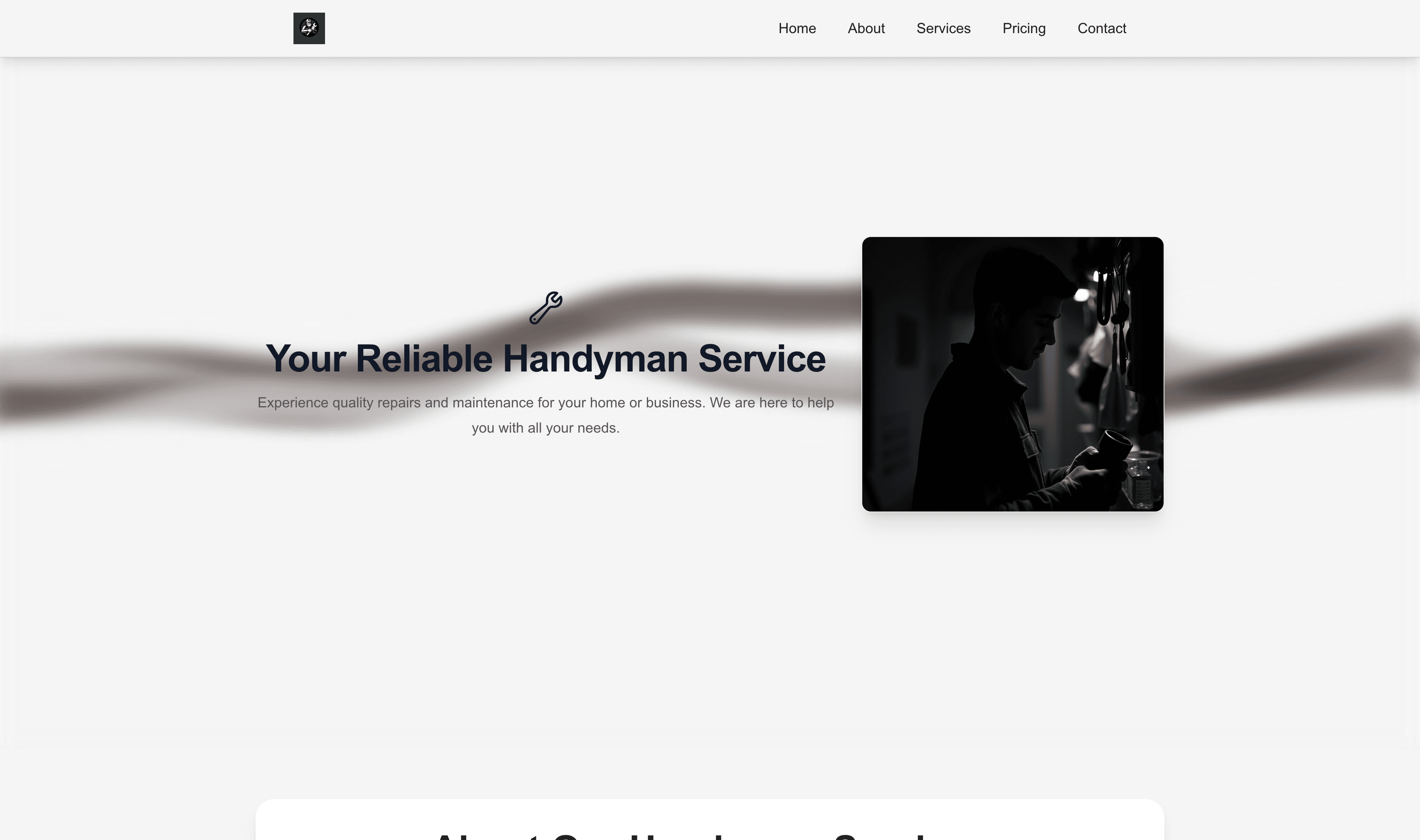 Transform a Handyman (Dark) Website Template into Website in Minutes