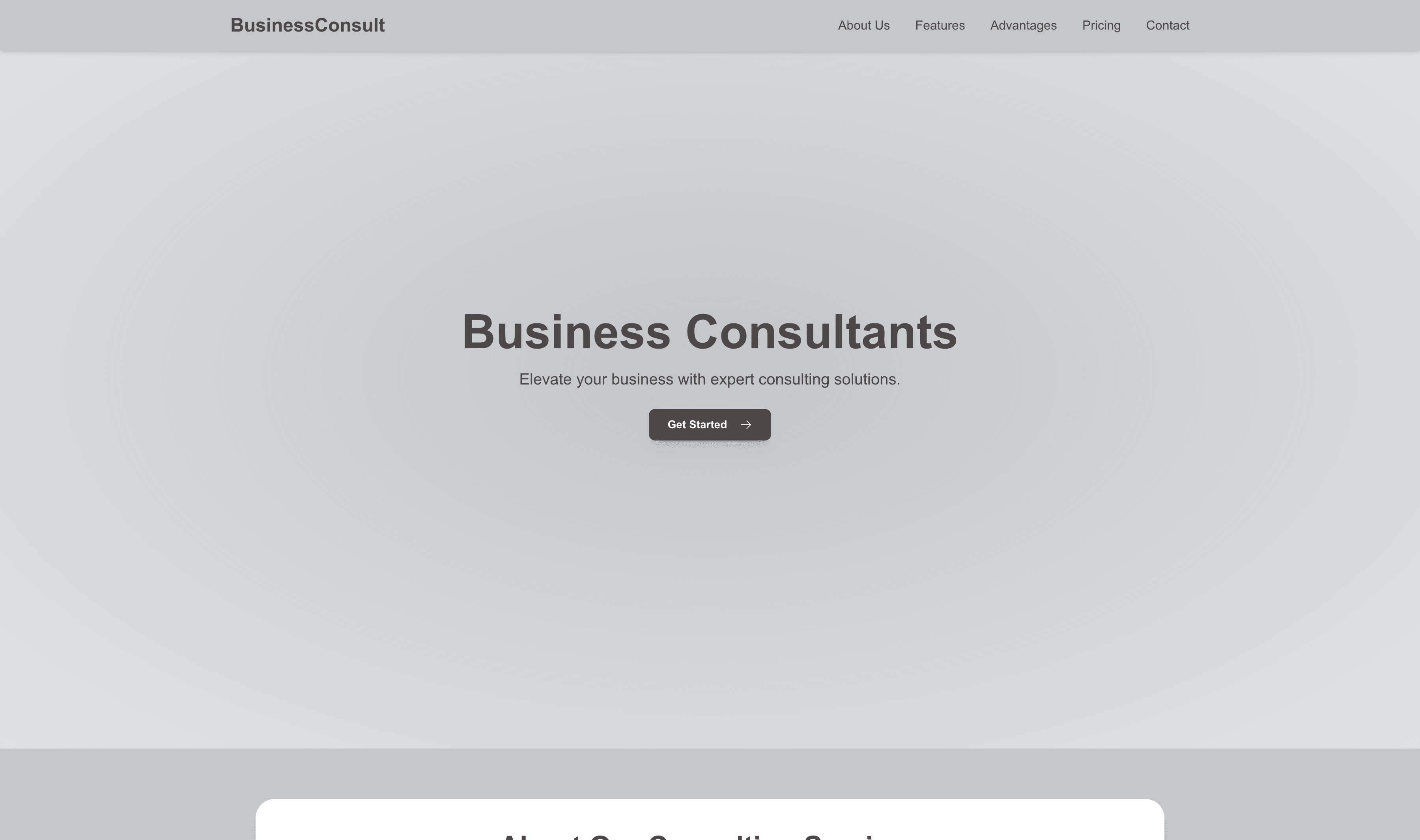 Transform a Business Consultants (Dark) Website Template into Website in Minutes