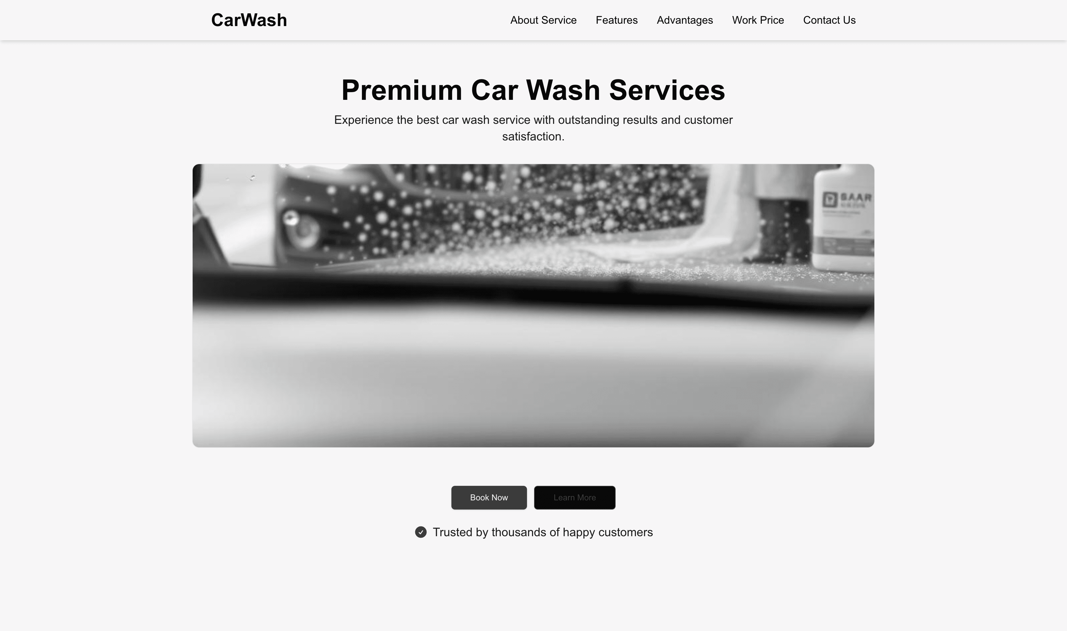 Transform a Car Wash Website Template into Website in Minutes