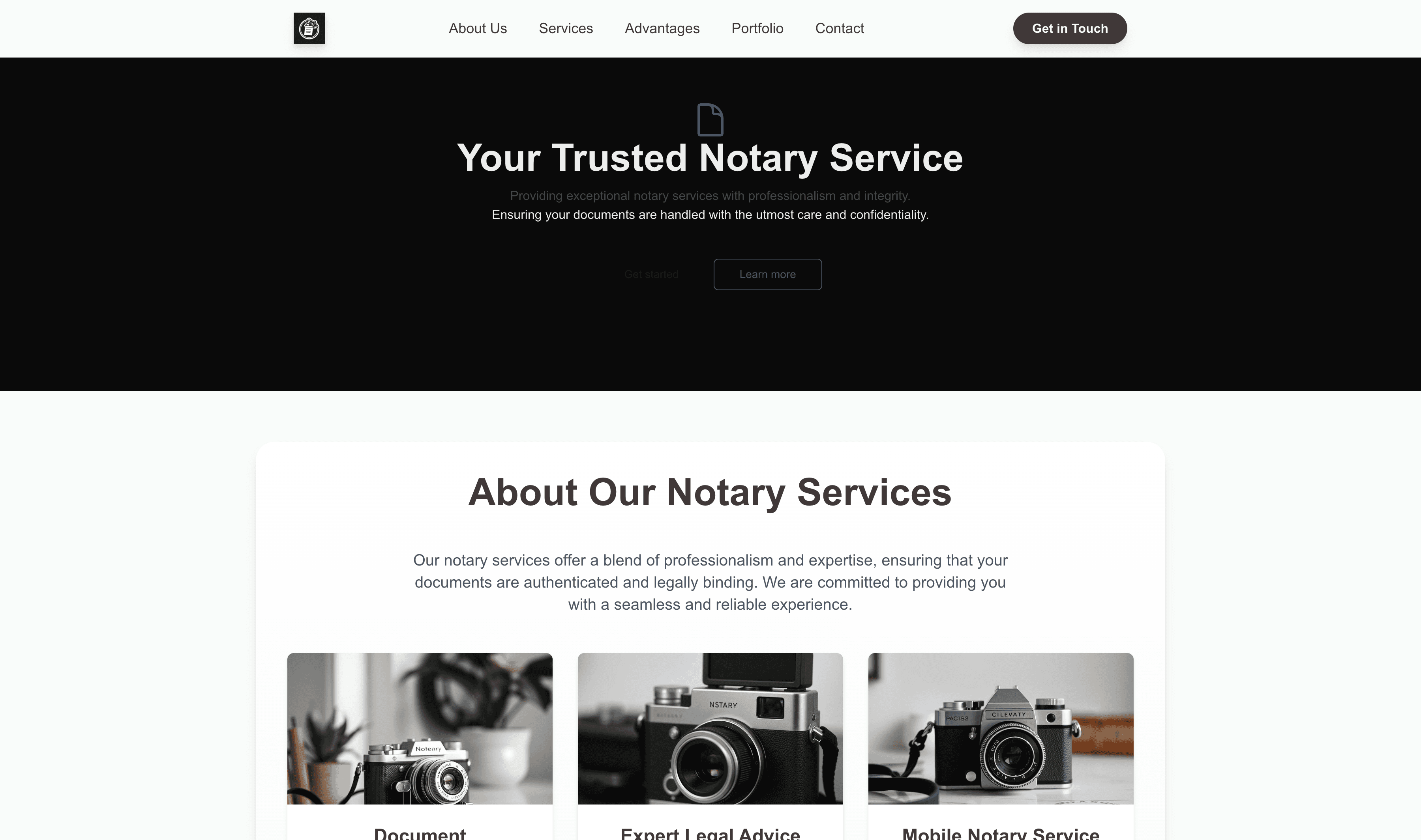 Transform a Notary (Classic) Website Template into Website in Minutes