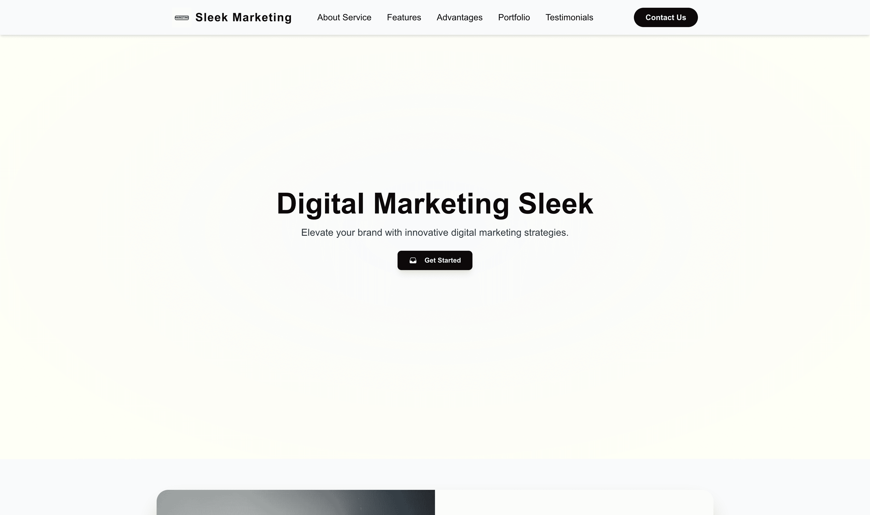 Transform a Digital Marketing (Sleek) Website Template into Website in Minutes