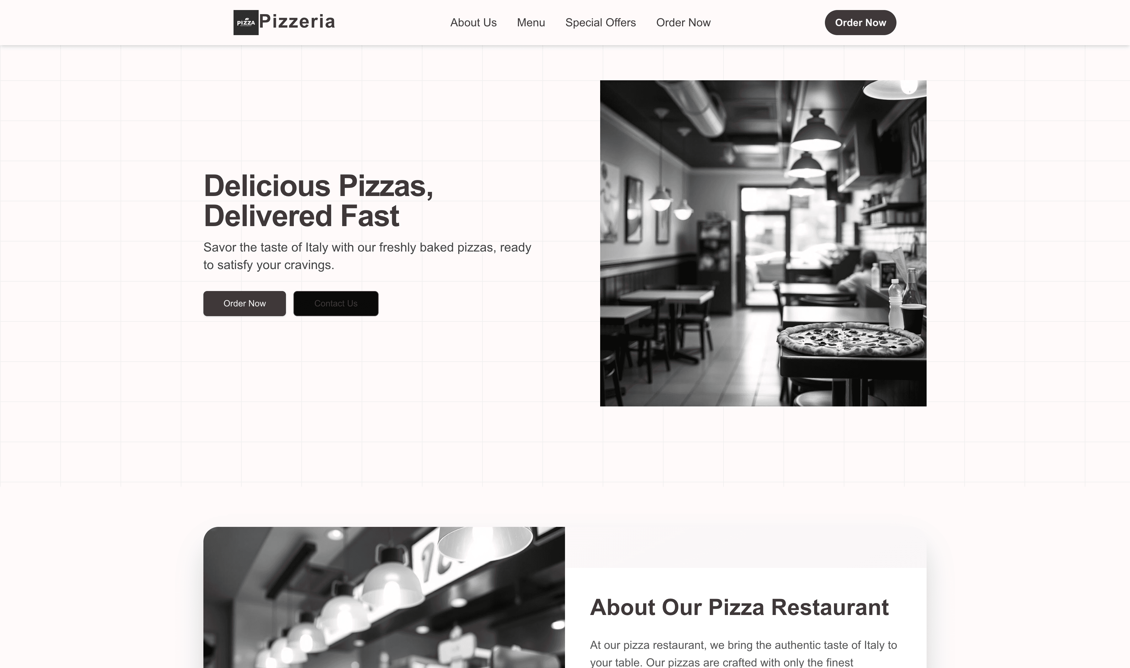 Transform a Pizza Restaurant Website Template into Website in Minutes