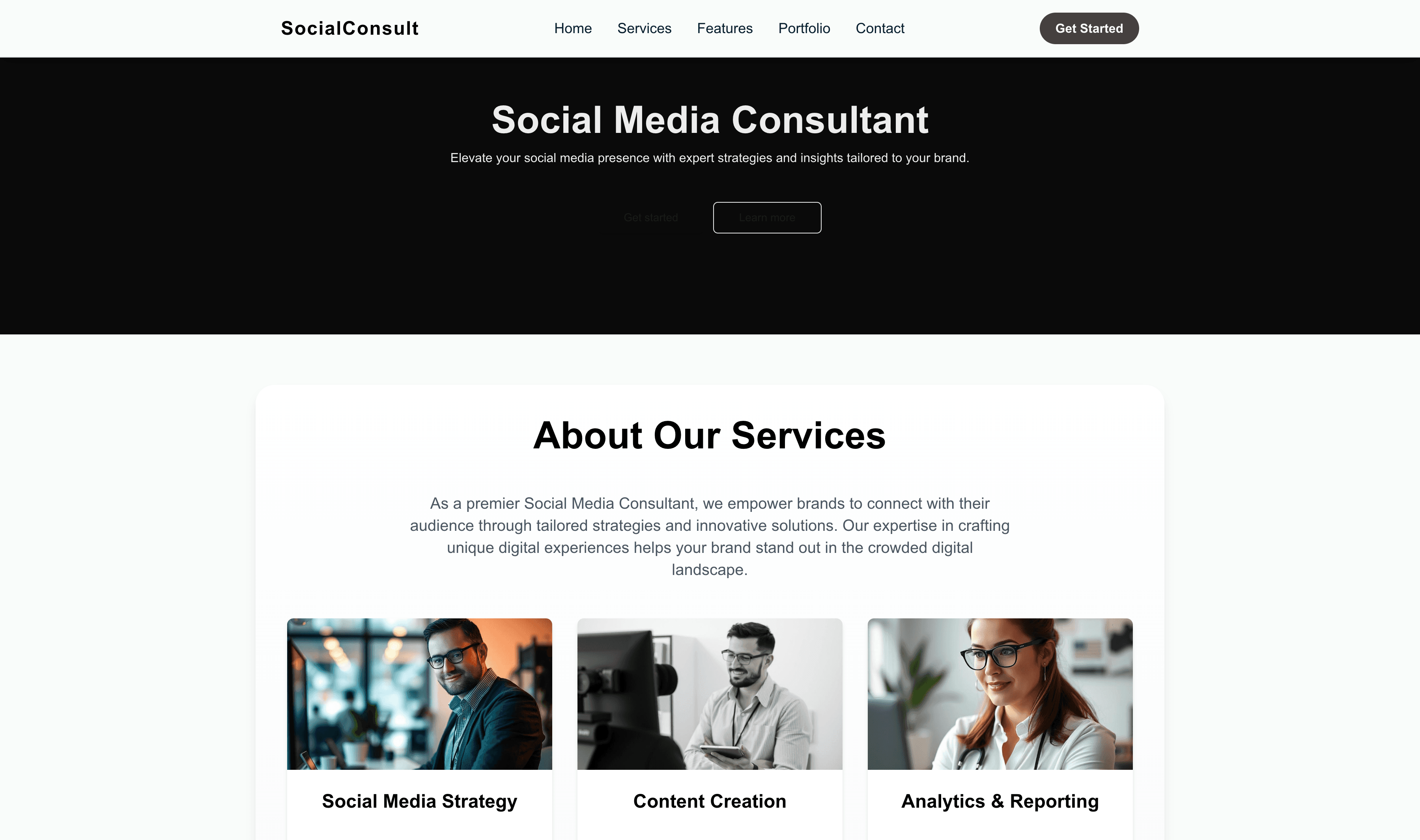 Transform a Social Media Consultant Website Template into Website in Minutes