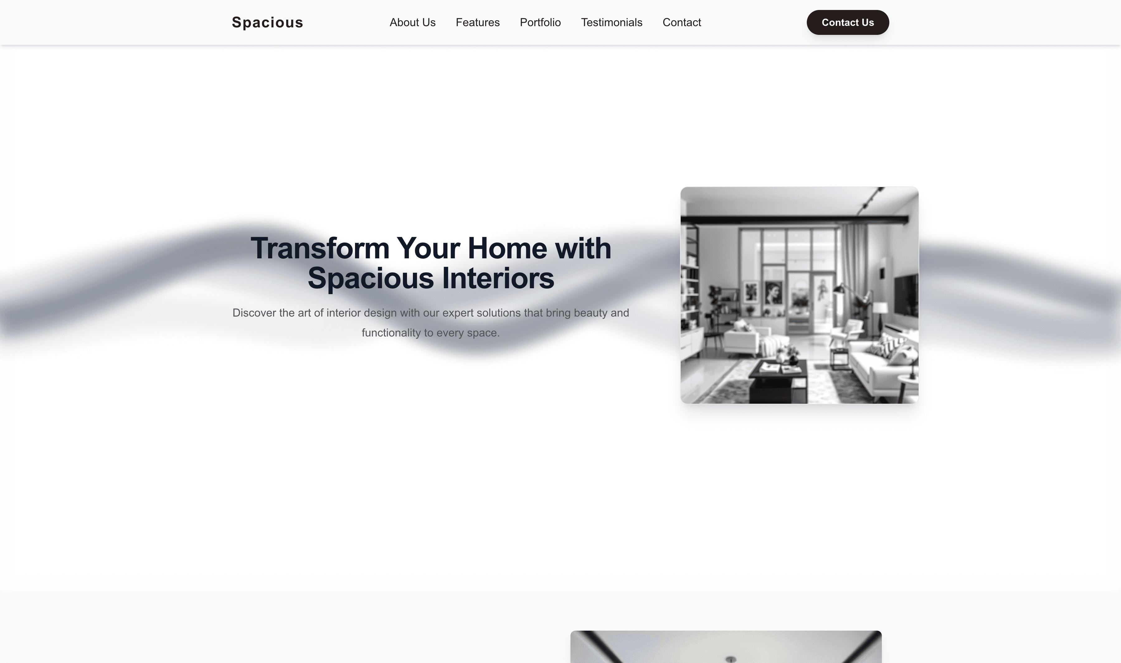 Transform a Interior Designer (Spacious) Website Template into Website in Minutes