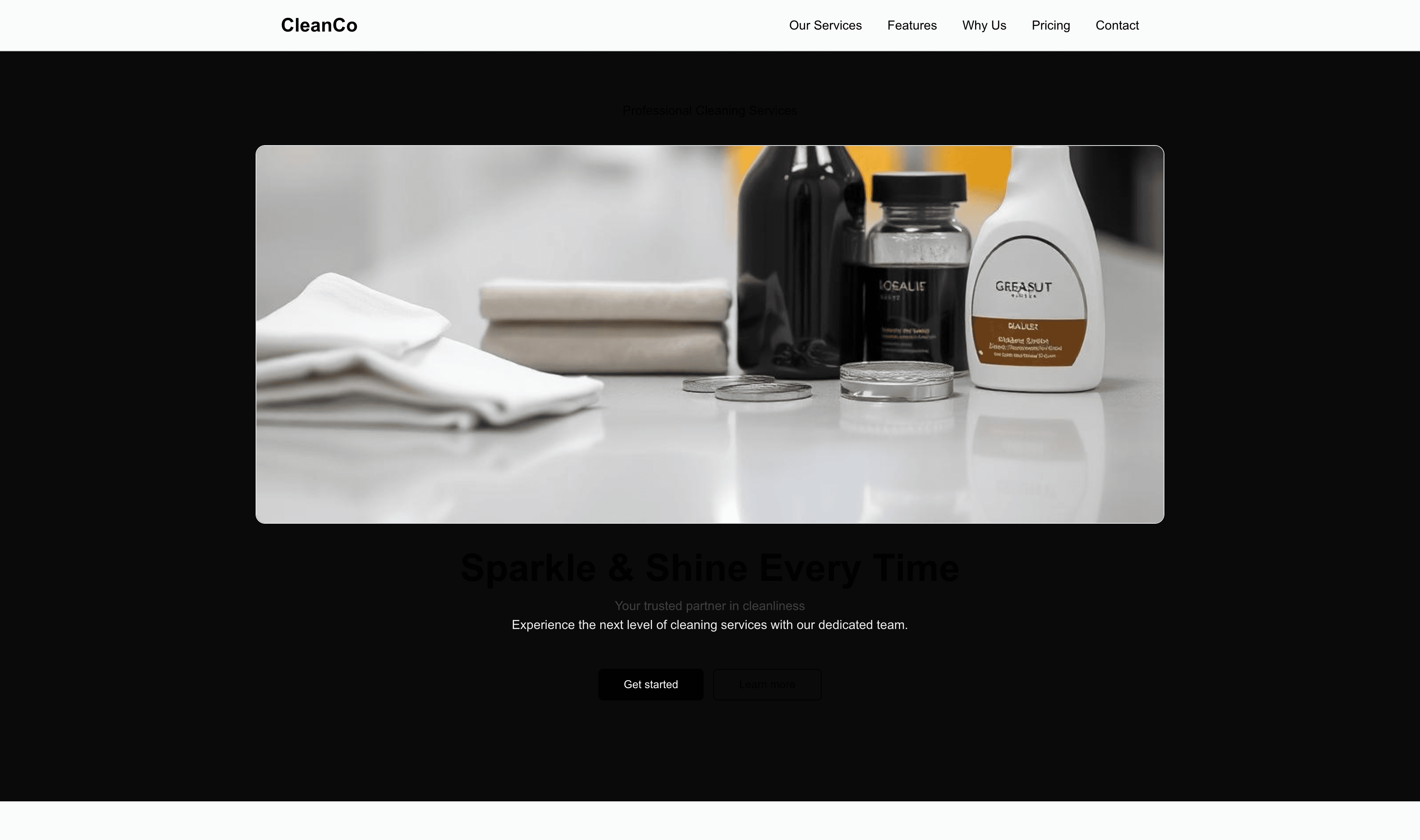 Transform a Cleaning Company Website Template into Website in Minutes