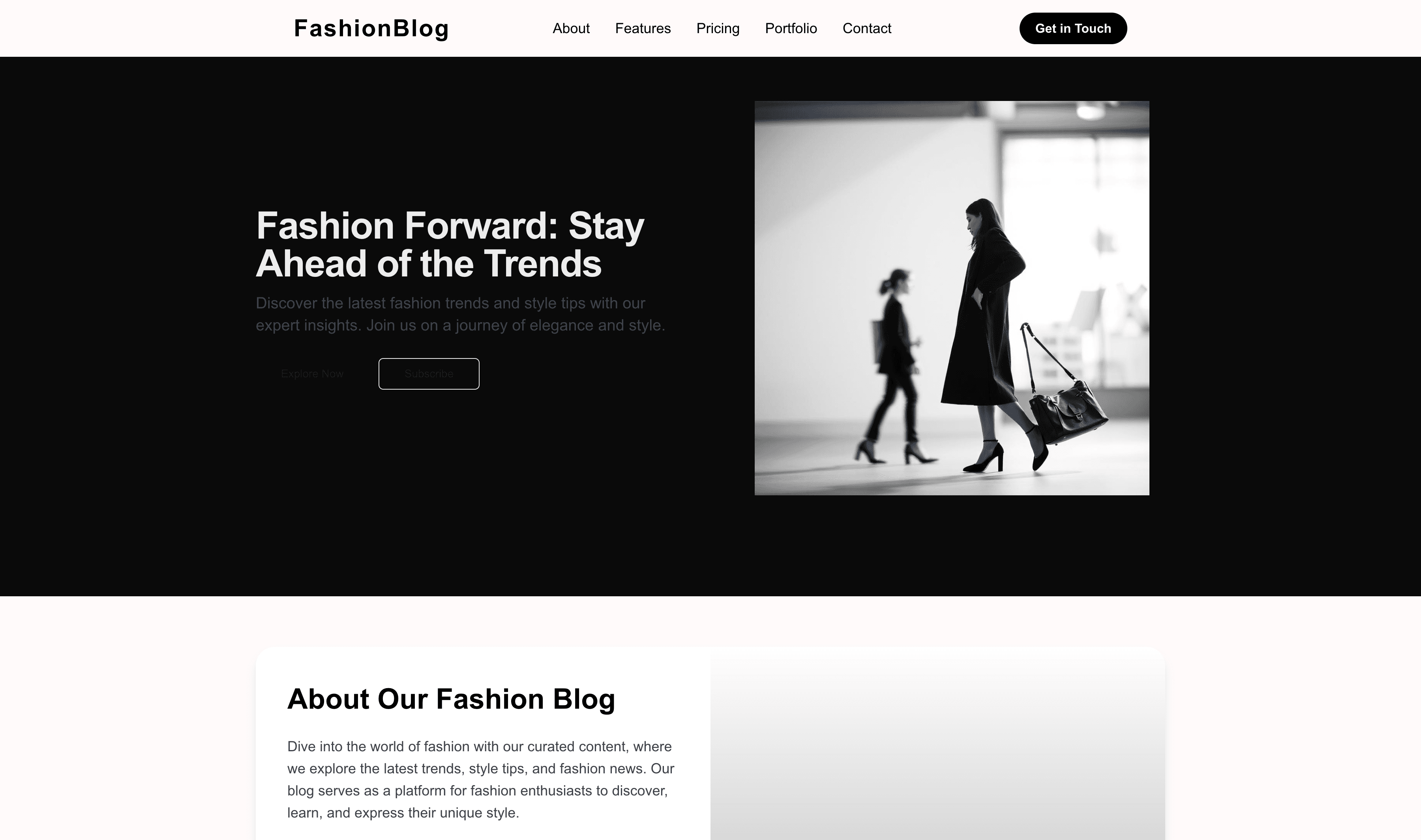 Transform a Fashion Blog Website Template into Website in Minutes