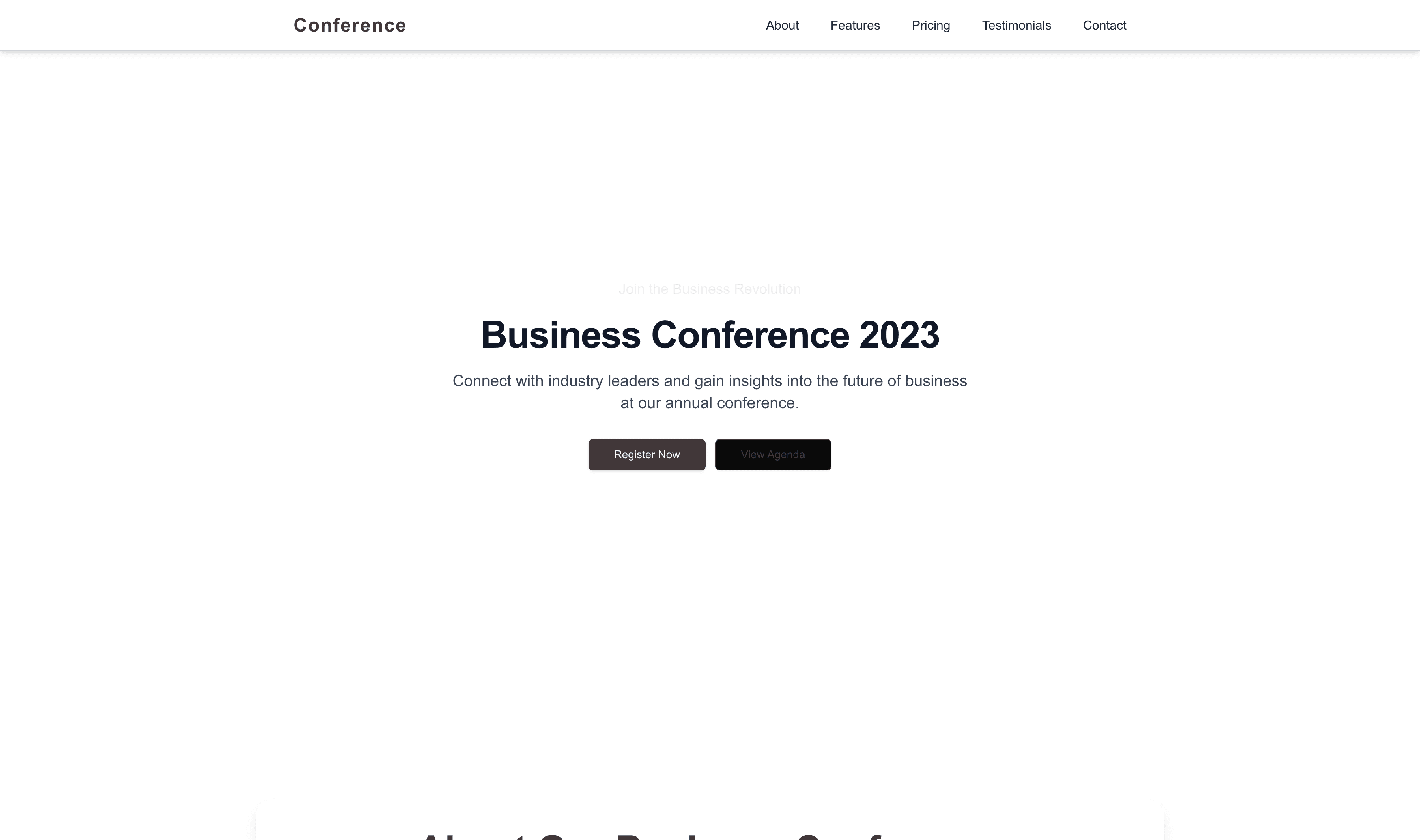 Transform a Business Conference Website Template into Website in Minutes