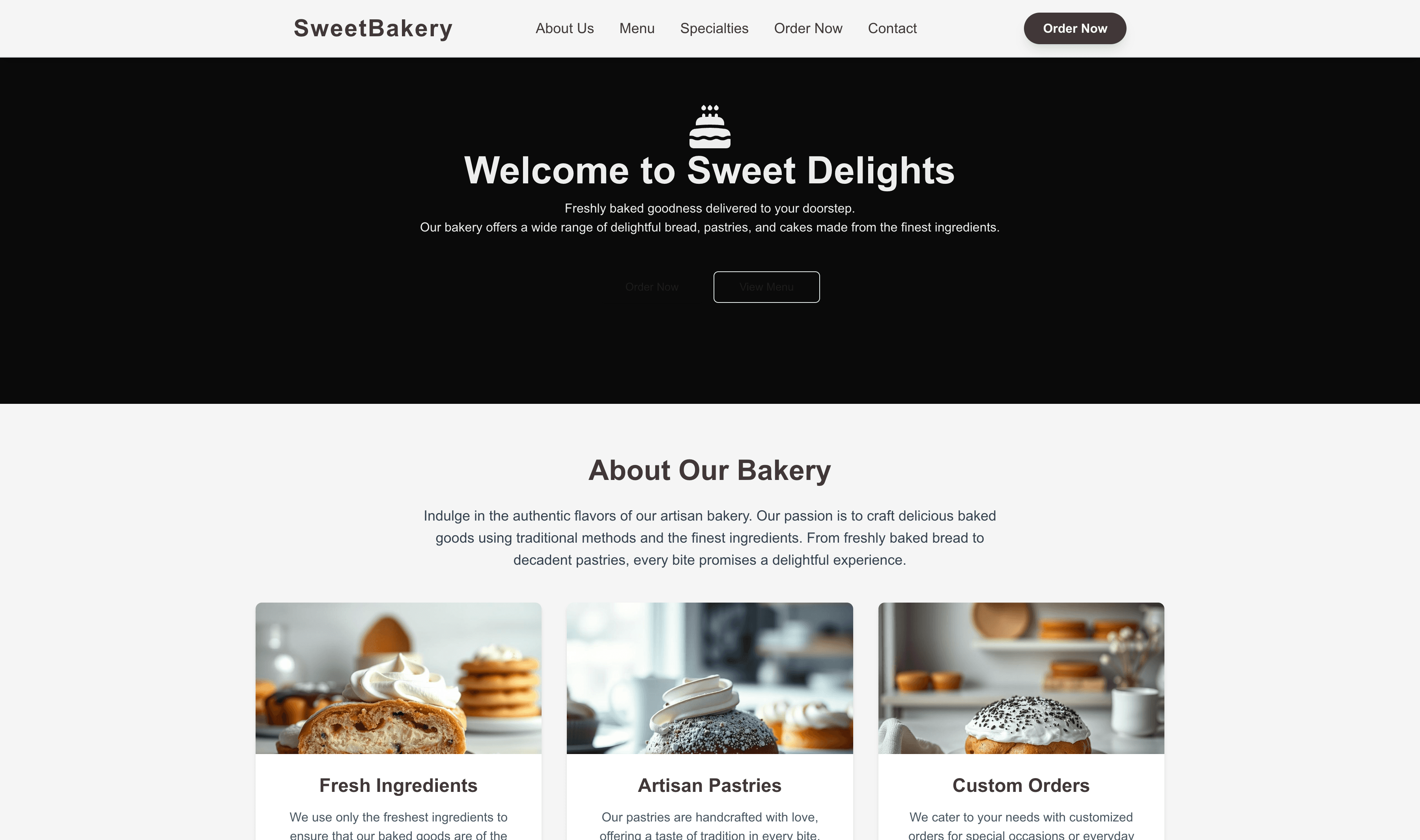 Transform a Bakery Website Template into Website in Minutes