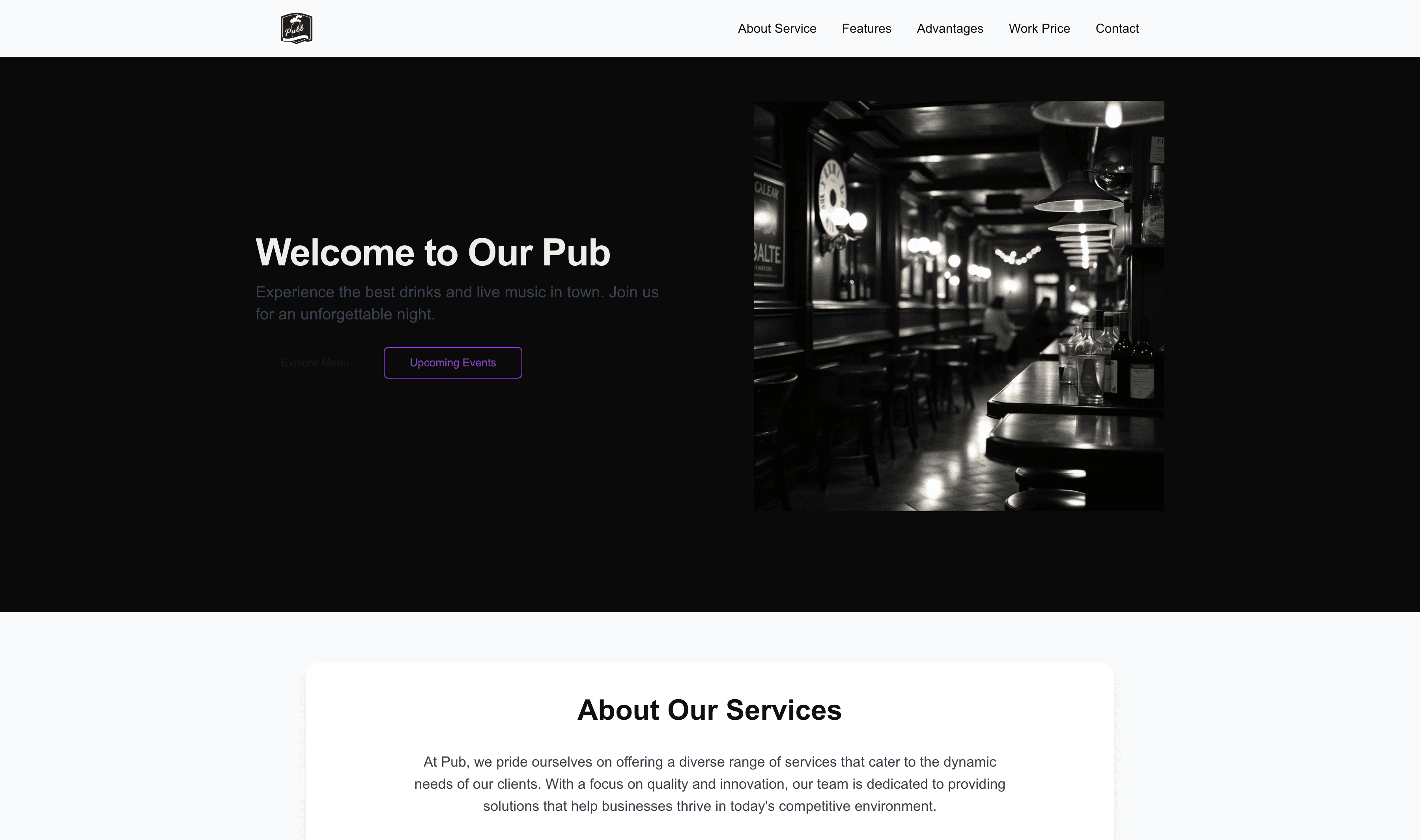 Transform a Pub Website Template into Website in Minutes