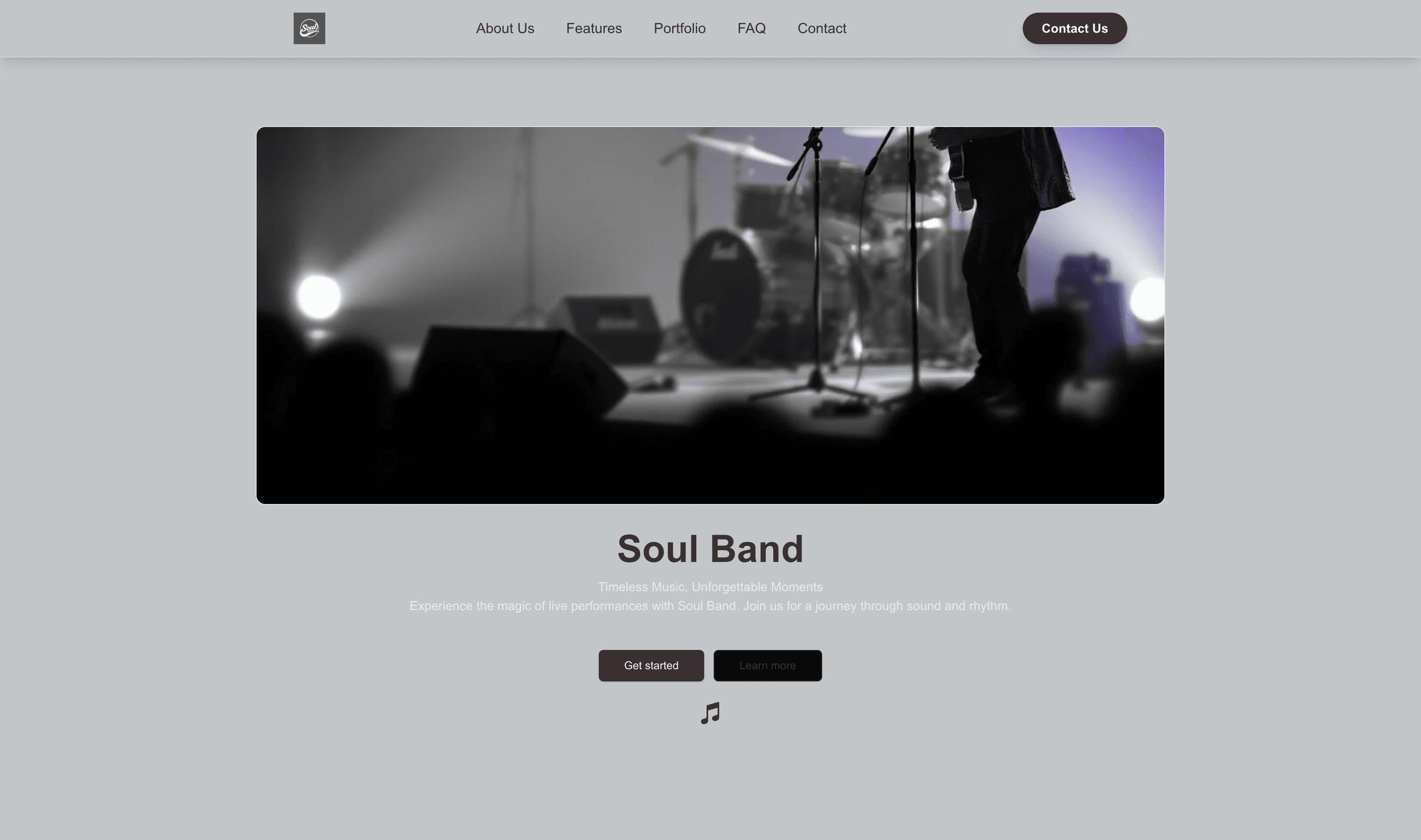 Transform a Soul Band (Timeless) Website Template into Website in Minutes