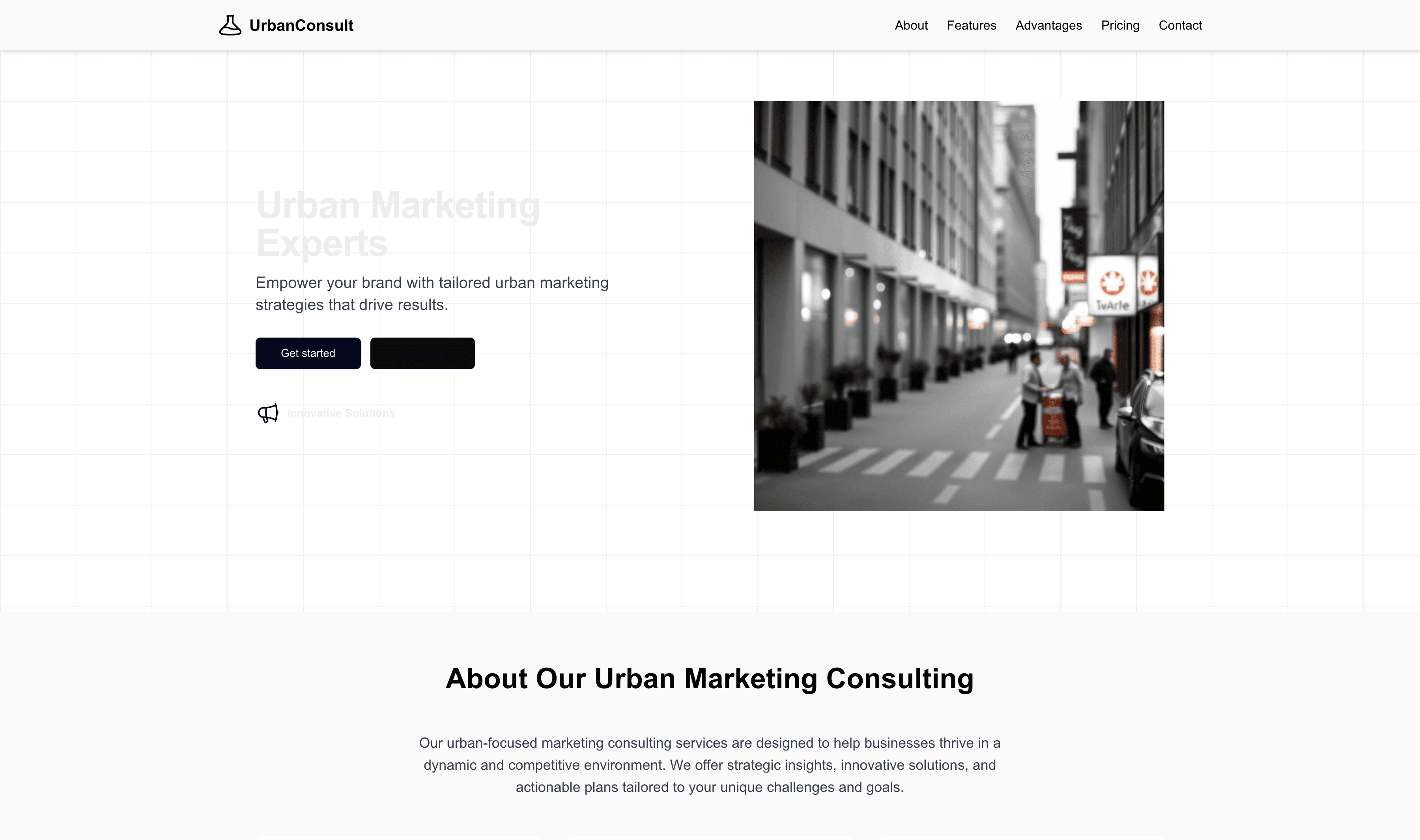 Transform a Marketing Consulting Firm (Urban) Website Template into Website in Minutes