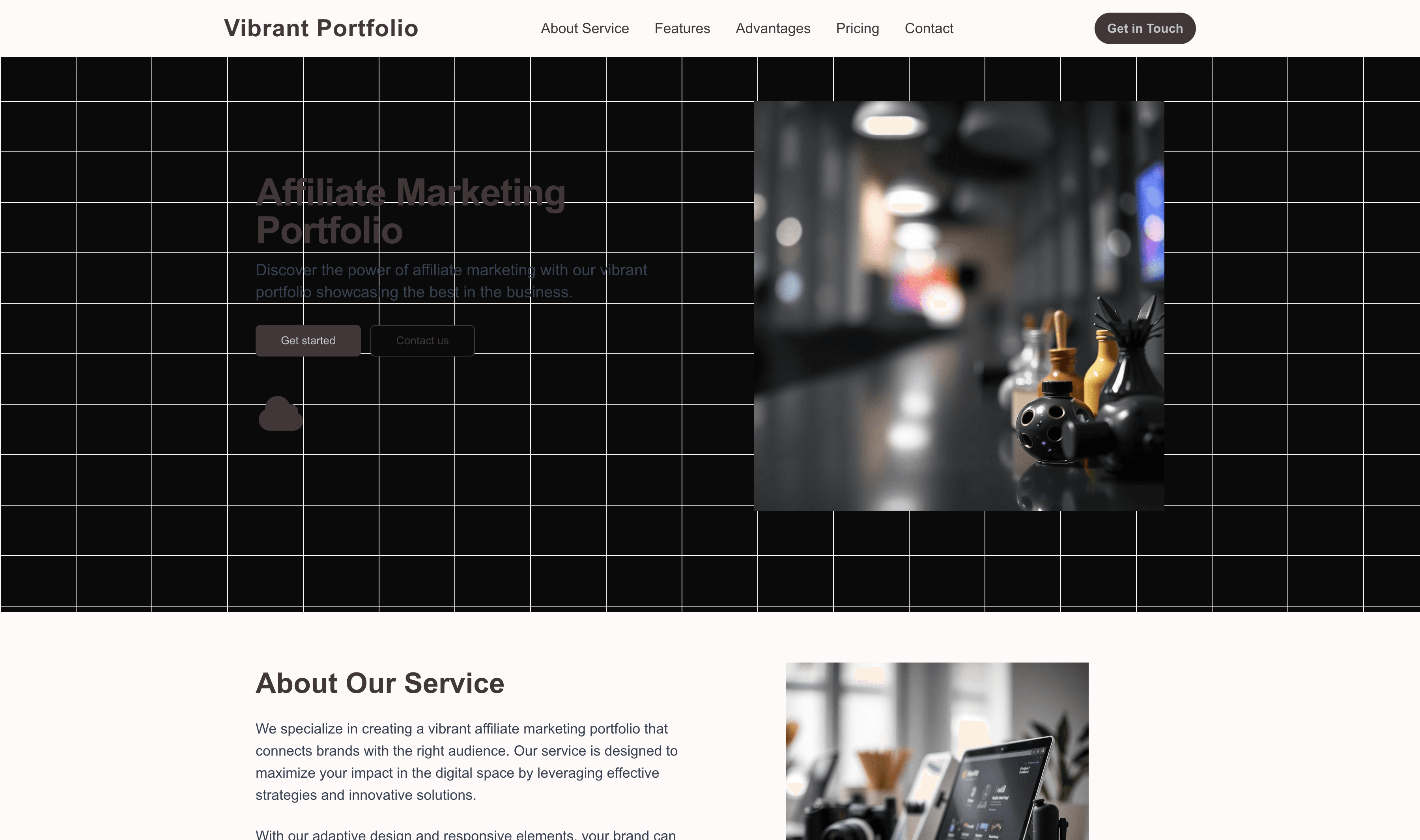 Transform a Affiliate Marketing Portfolio (Vibrant) Website Template into Website in Minutes