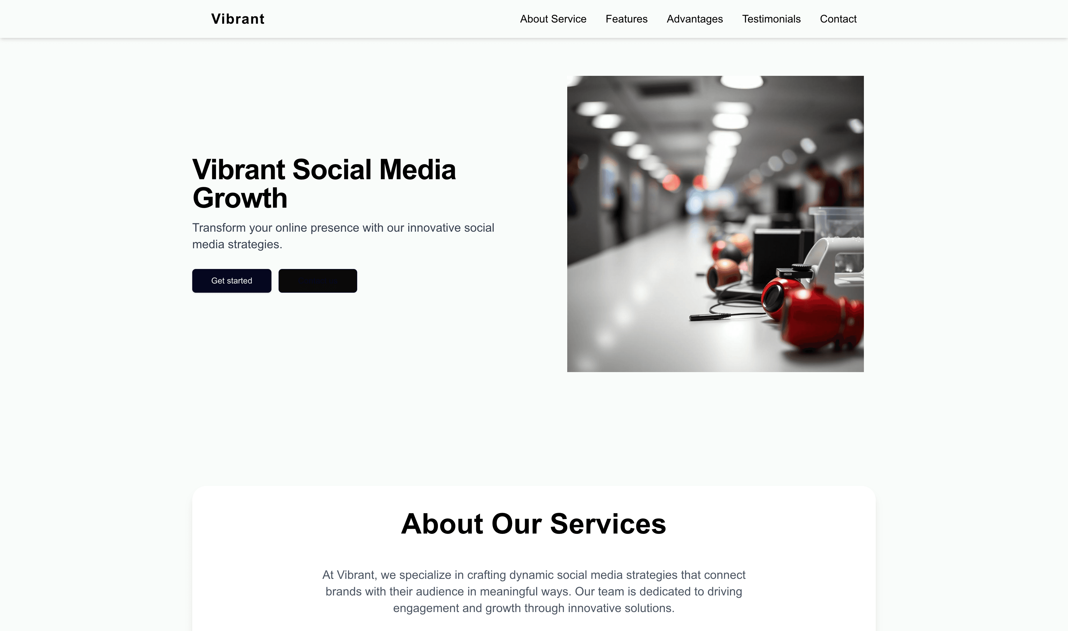 Transform a Social Media Agency (Vibrant) Website Template into Website in Minutes