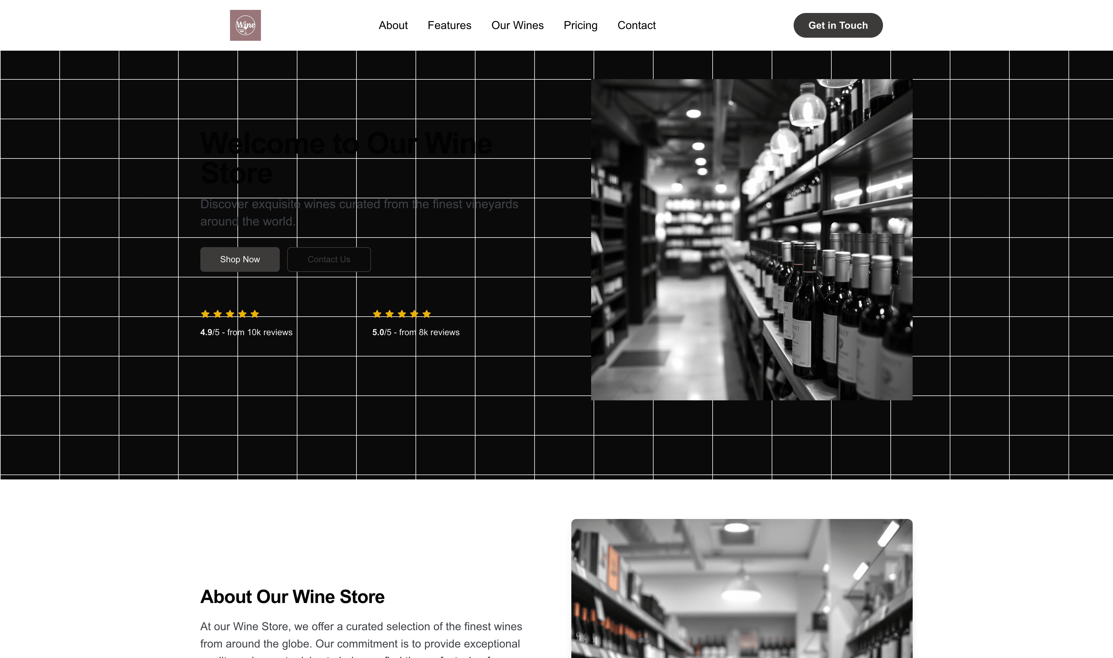Transform a Wine Store Website Template into Website in Minutes