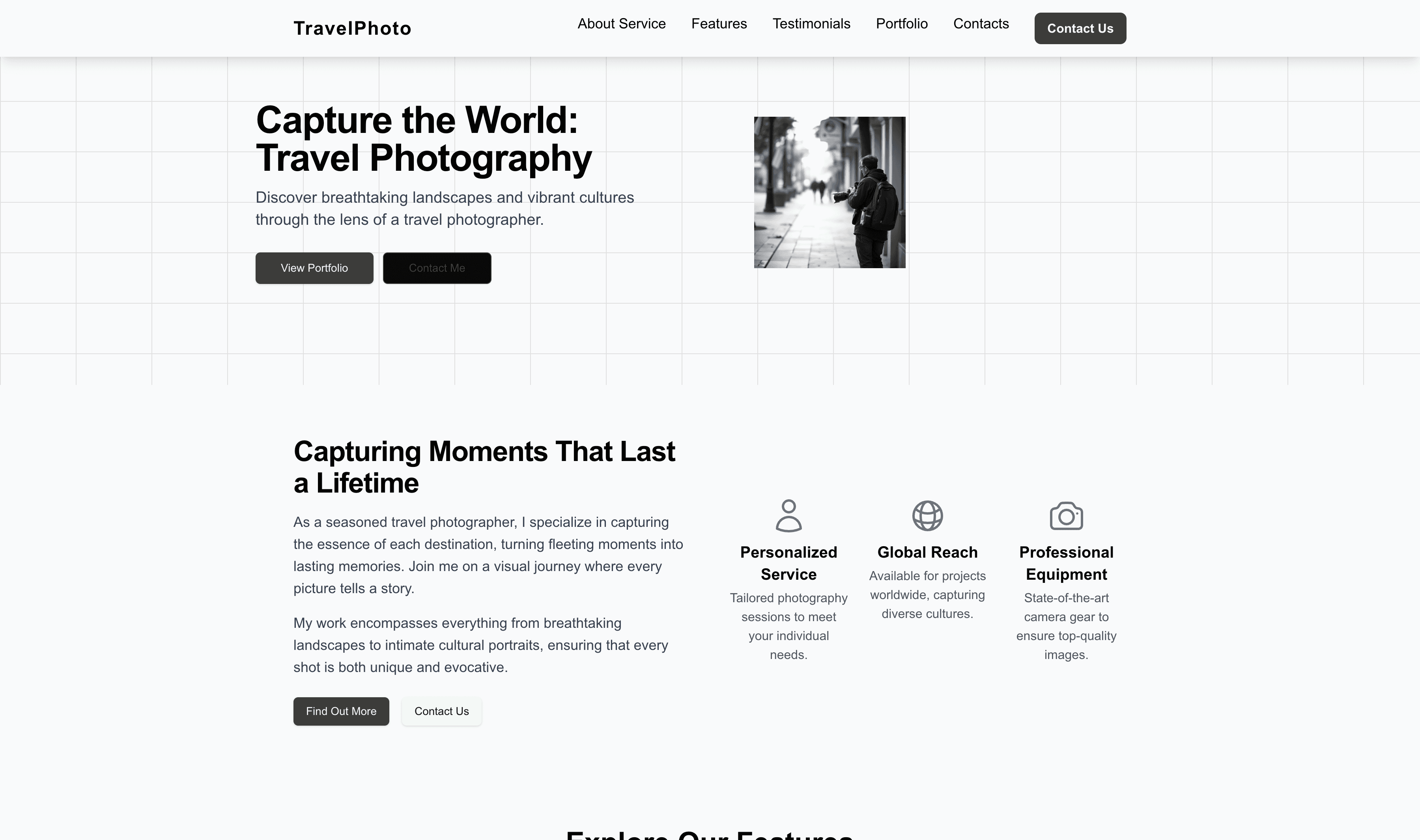 Transform a Travel Photographer Website Template into Website in Minutes