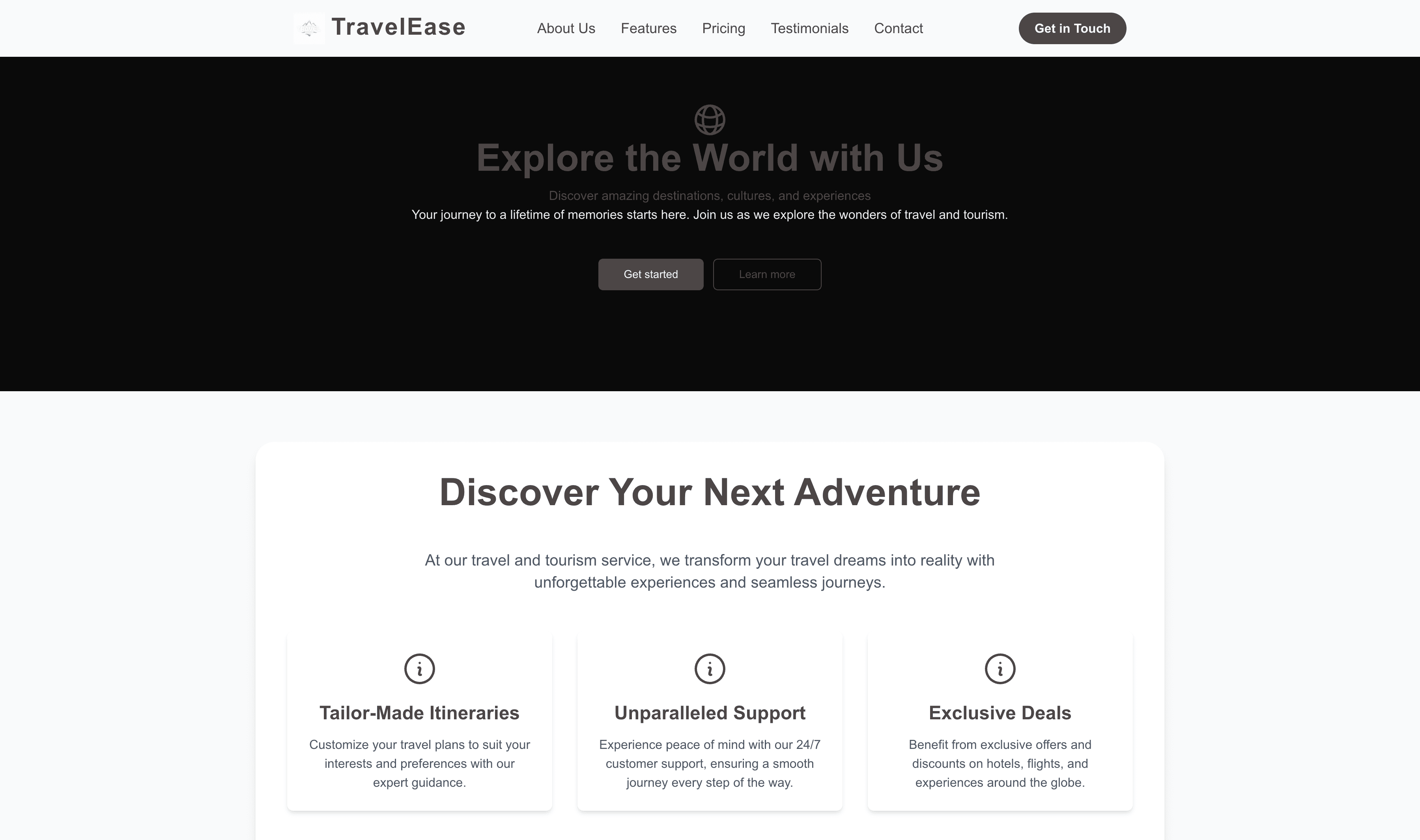 Transform a Travel & Tourism Website Template into Website in Minutes