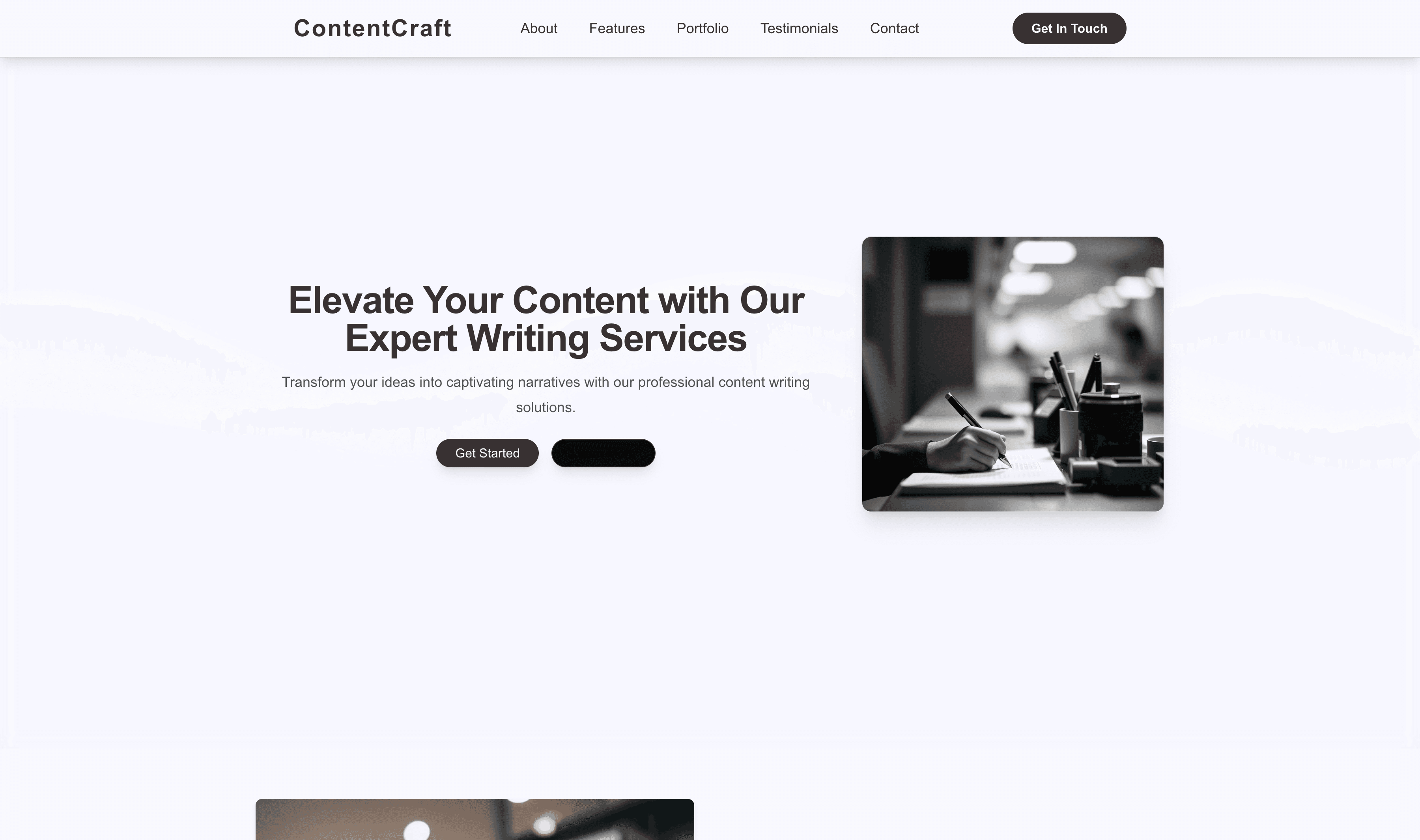 Transform a Content Writer Website Template into Website in Minutes