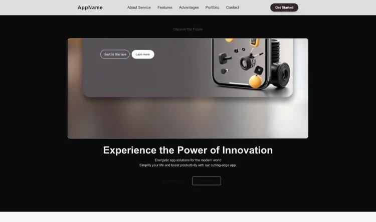 App Landing Page (Energetic)