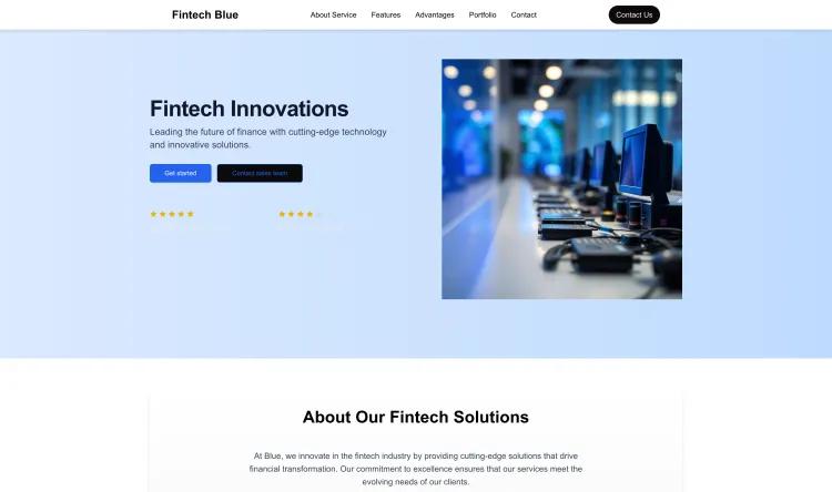 Fintech company (Blue)