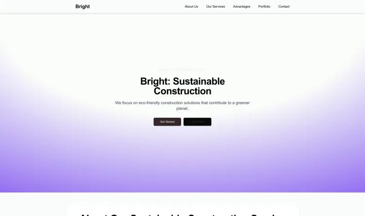 Sustainable Construction Firm (Bright)