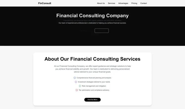 Financial Consulting Company