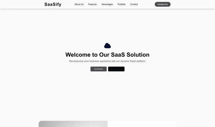 SaaS Company Landing Page (Dynamic)