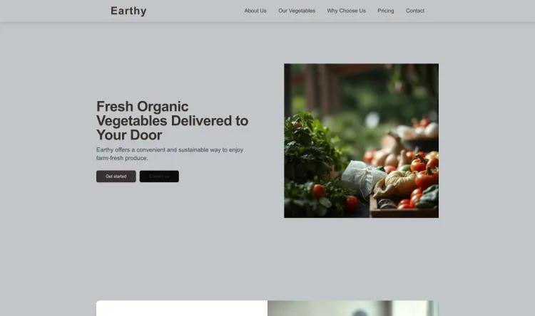Organic Vegetable Delivery Service (Earthy)