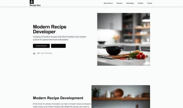 Recipe Developer (Modern)