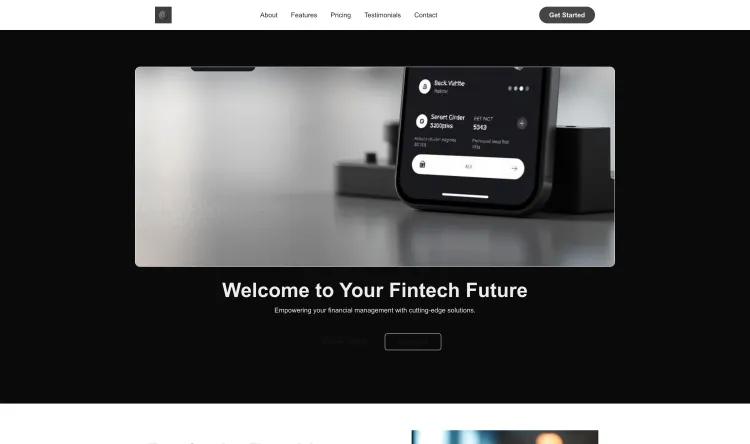 Fintech App Landing Page
