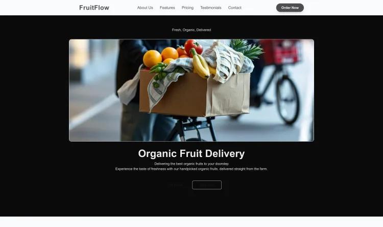 Organic Fruit Delivery Service (Modern)