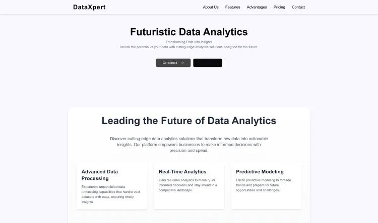 Data Analytics Software Company (Futuristic)