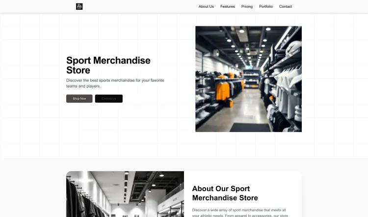 Sport Merchandise Store