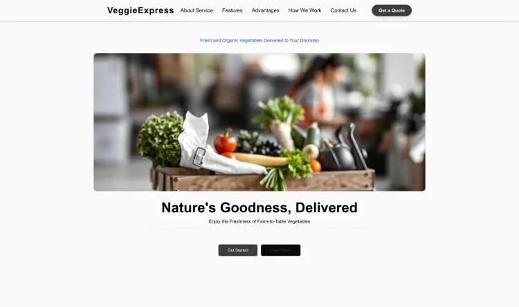 Vegetable Delivery Service (Natural)